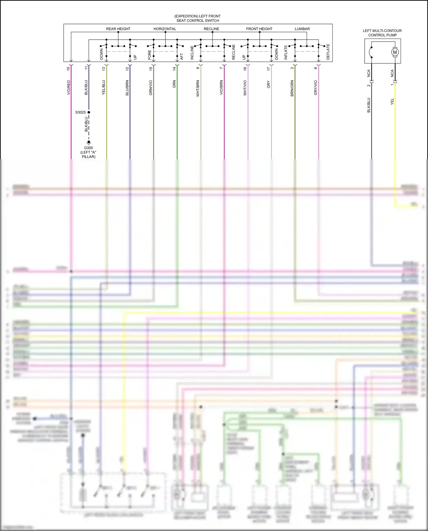 Ford Expedition IV facelift (2022-2024) power windows system wiring diagram  (3 of 5)