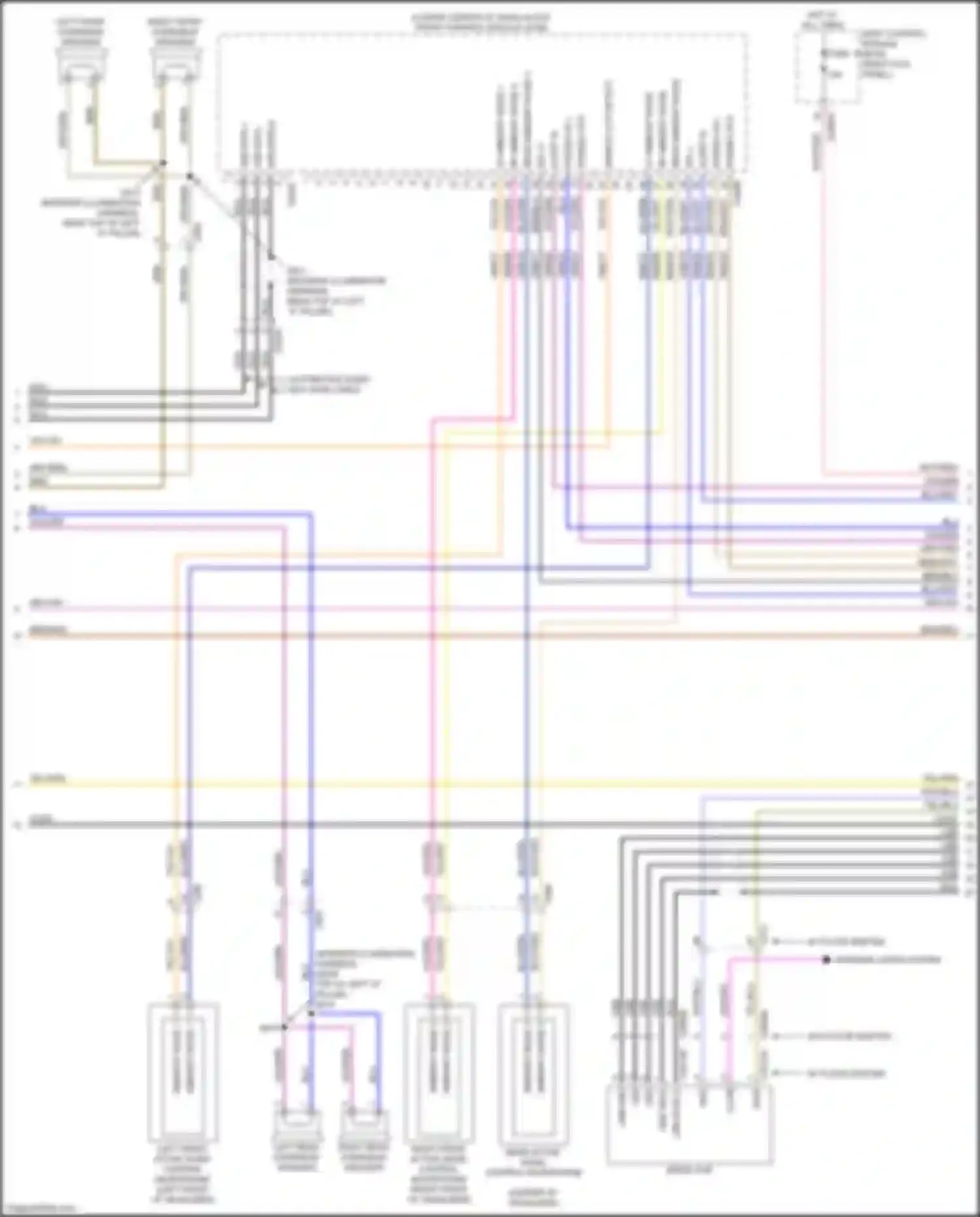 Wiring diagram right front active noise control microphone for Ford Expedition IV facelift (2022-2024) (1 of 4)