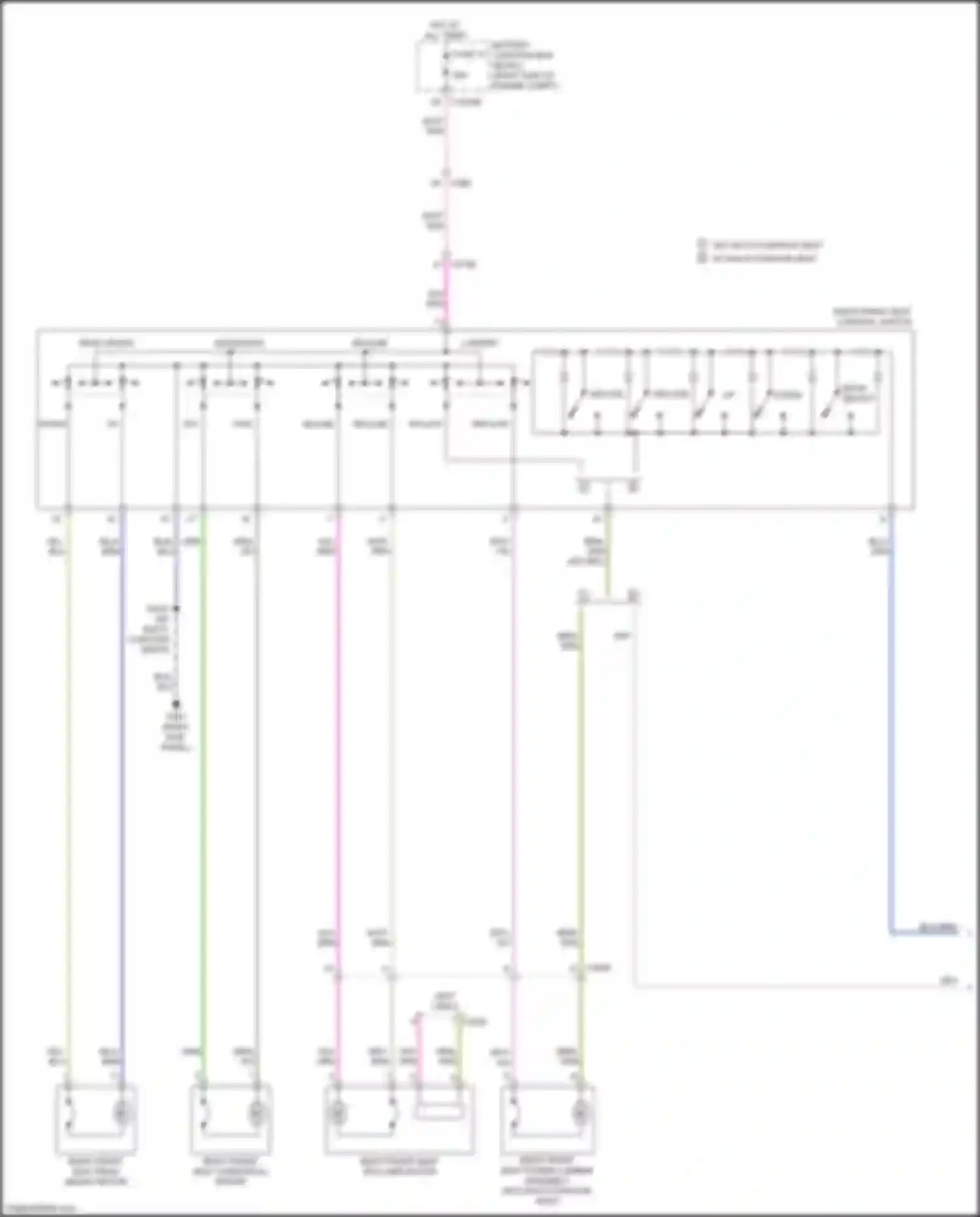 Wiring diagram right front seat power lumbar assembly for Ford Expedition IV facelift (2022-2024) (1 of 1)