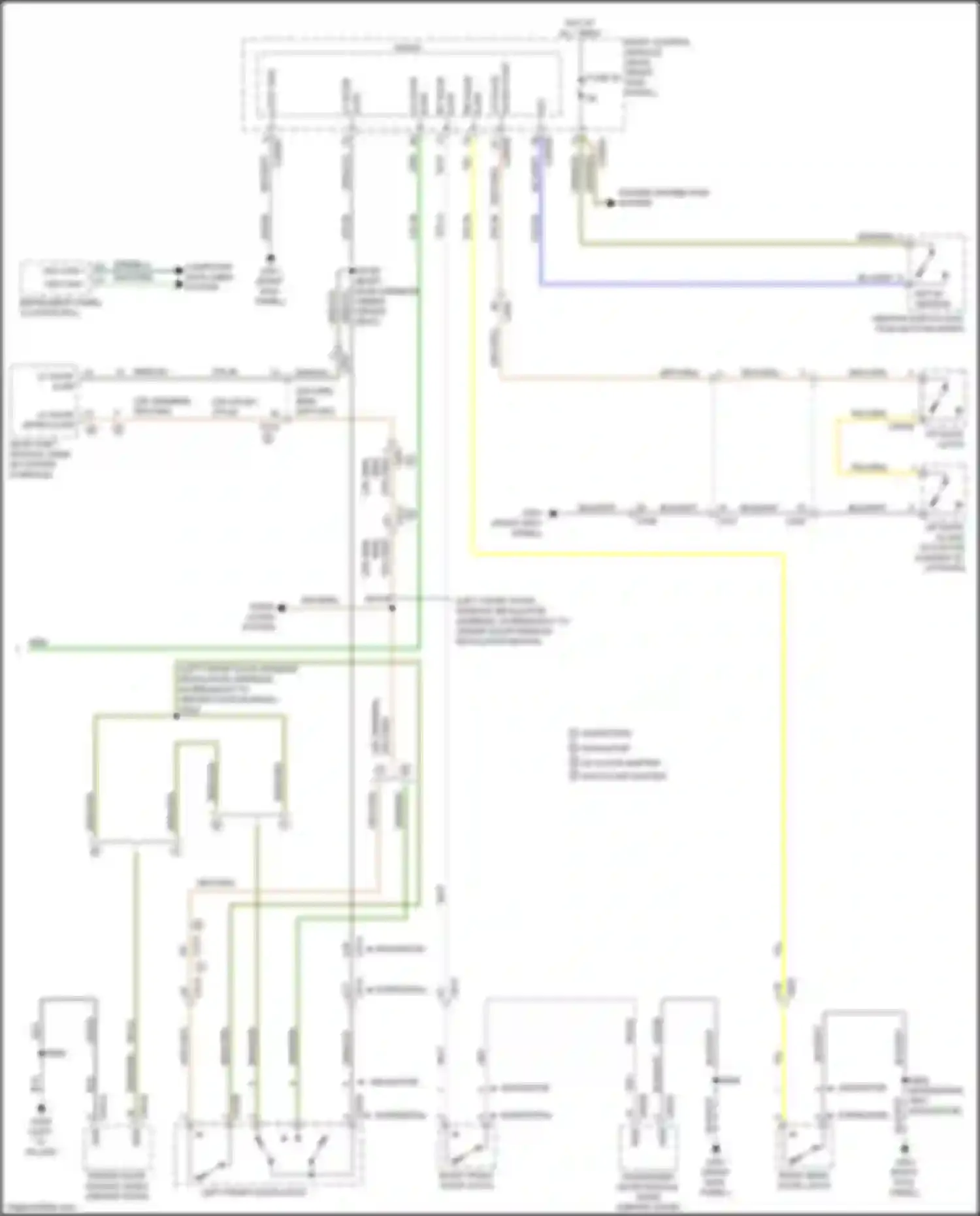 Wiring diagram right rear door latch for Ford Expedition IV facelift (2022-2024) (1 of 6)