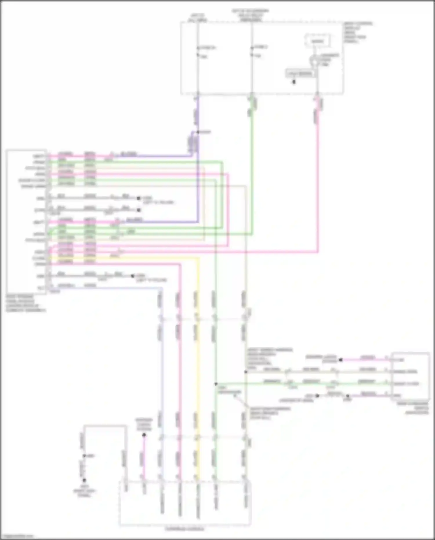 Wiring diagram roof opening panel module for Ford Expedition IV facelift (2022-2024) (4 of 4)