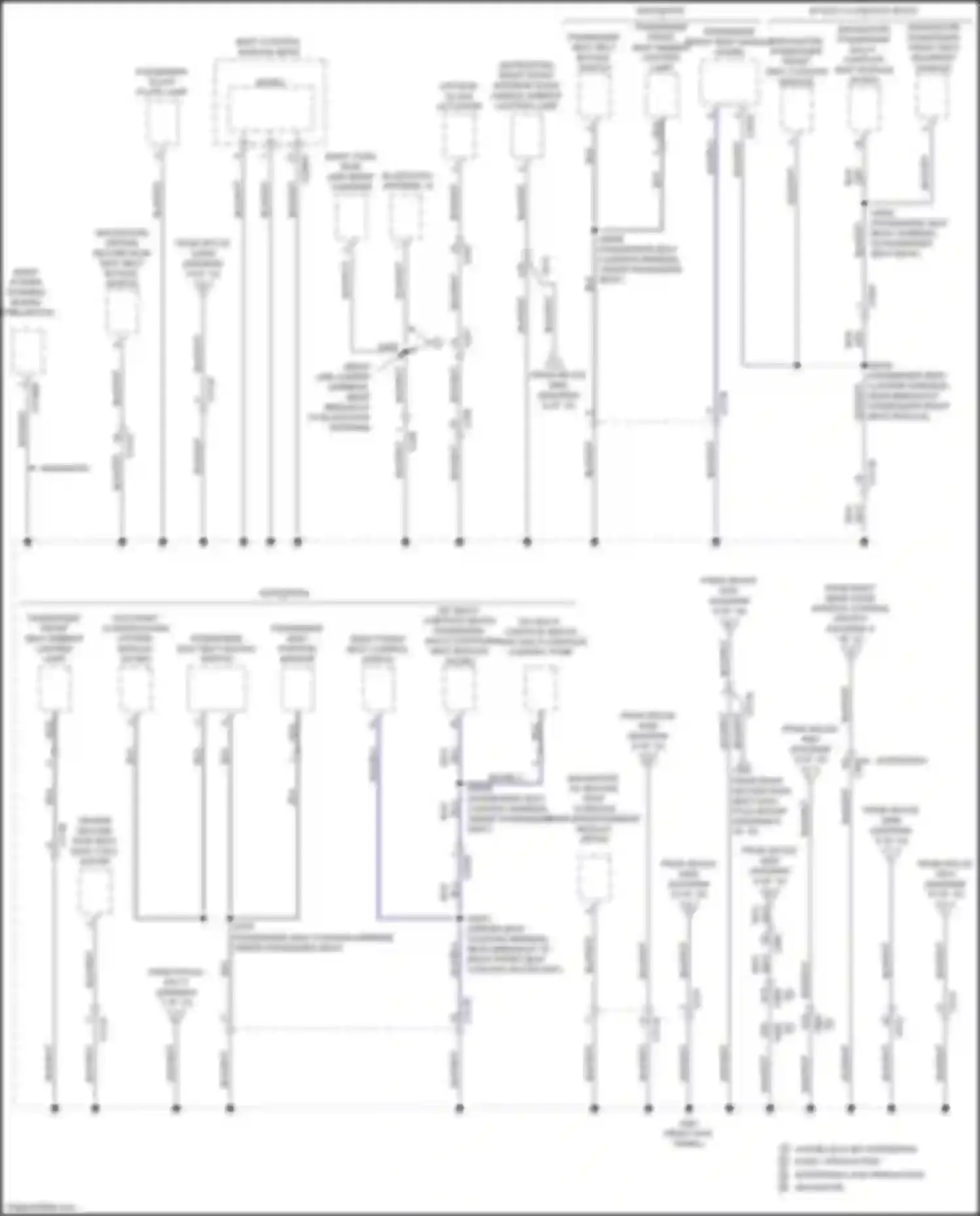Wiring diagram passenger front seat backrest module for Ford Expedition IV facelift (2022-2024)