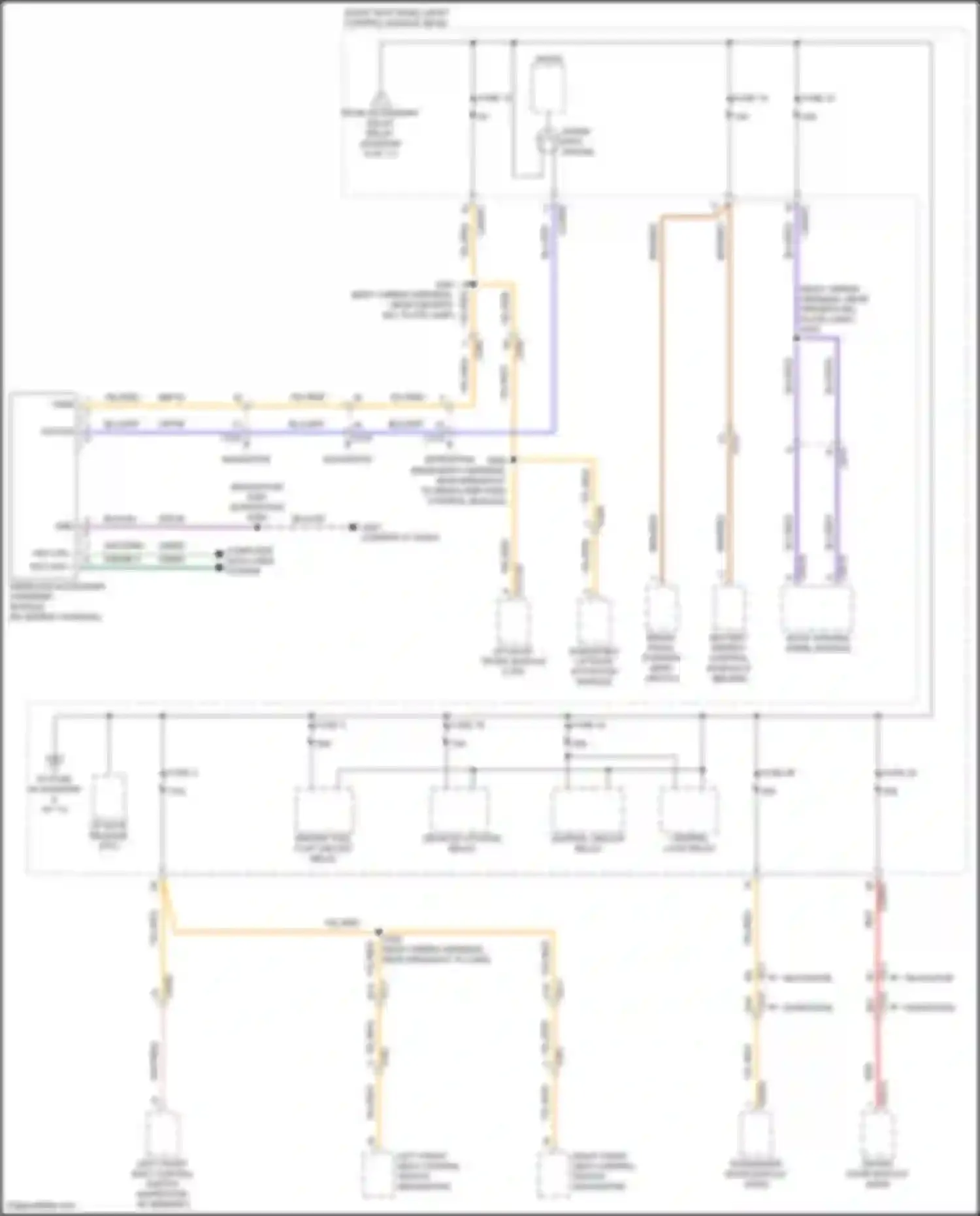 Wiring diagram central lock relay for Ford Expedition IV (2017-2022) (4 of 5)