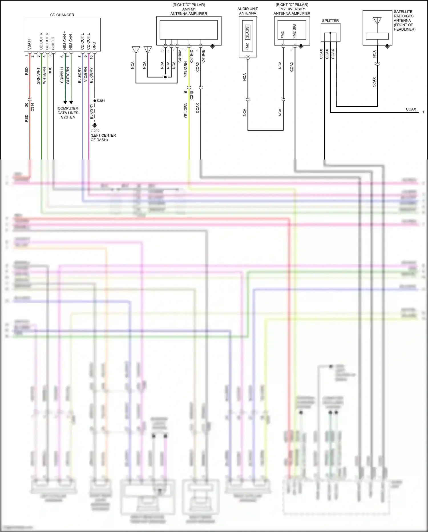 Ford Expedition IV (2017-2022) grn/vio wiring diagram  (34 of 68)