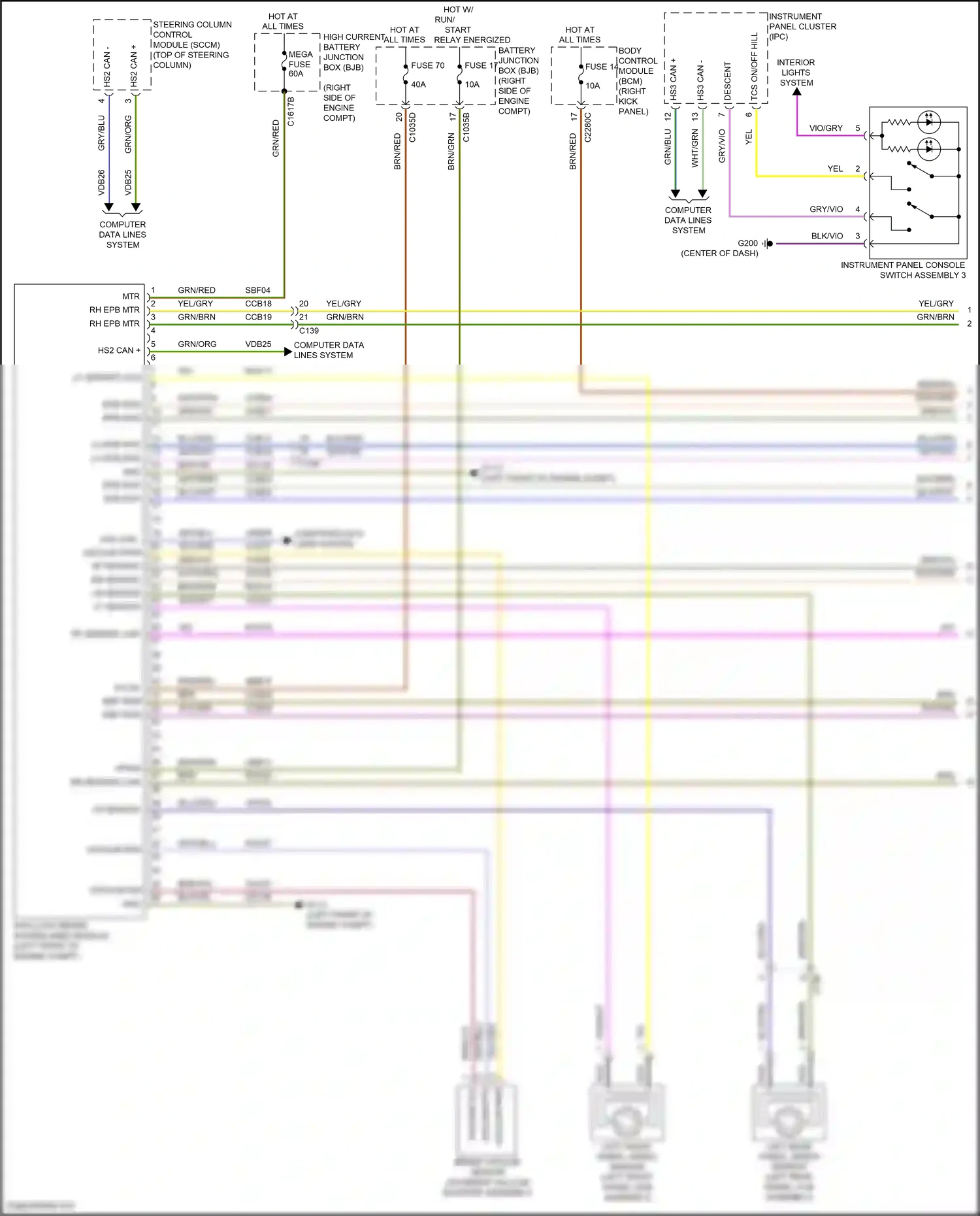 Ford Expedition IV (2017-2022) grn/vio wiring diagram  (21 of 68)