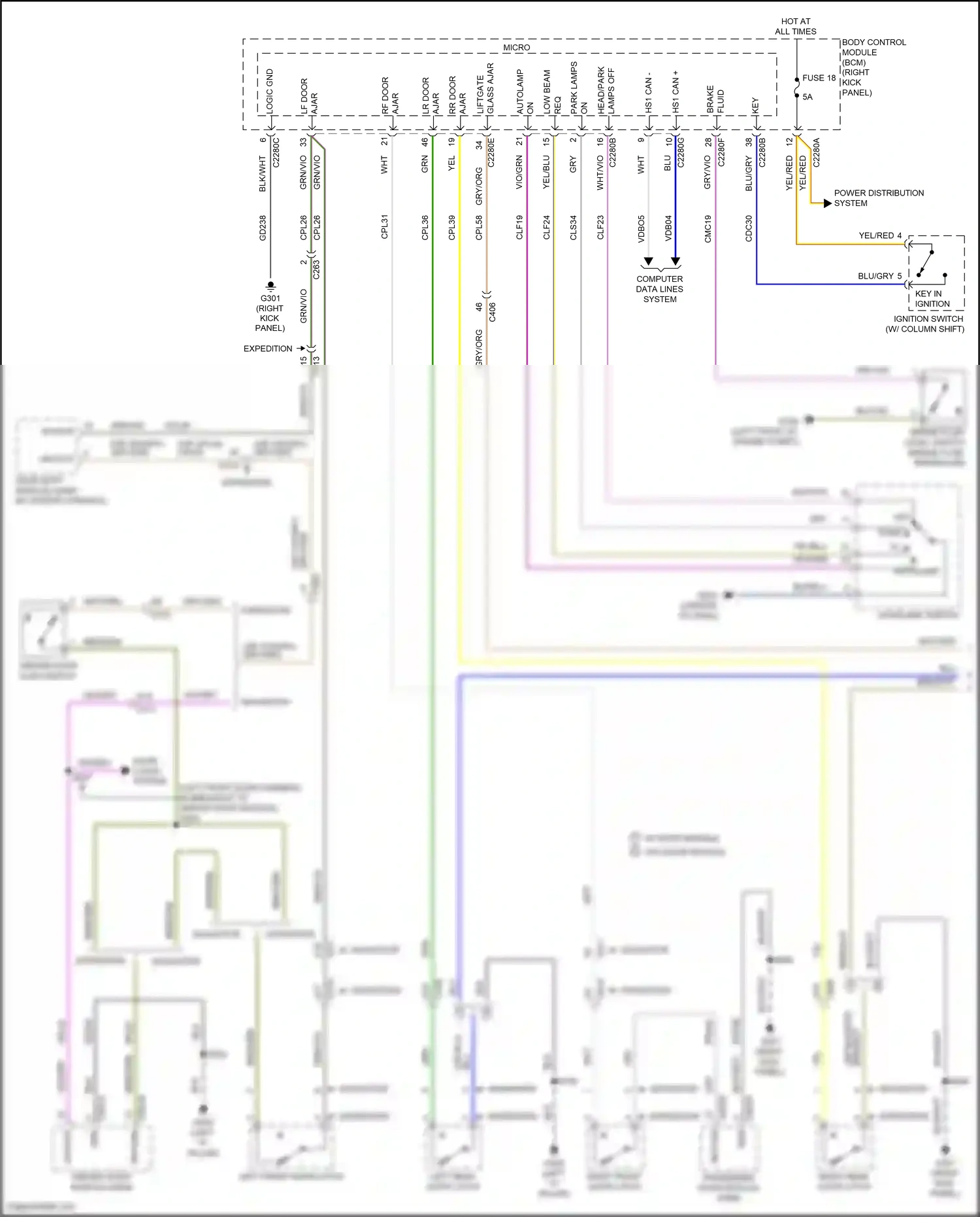 Ford Expedition IV (2017-2022) gry wiring diagram  (22 of 71)