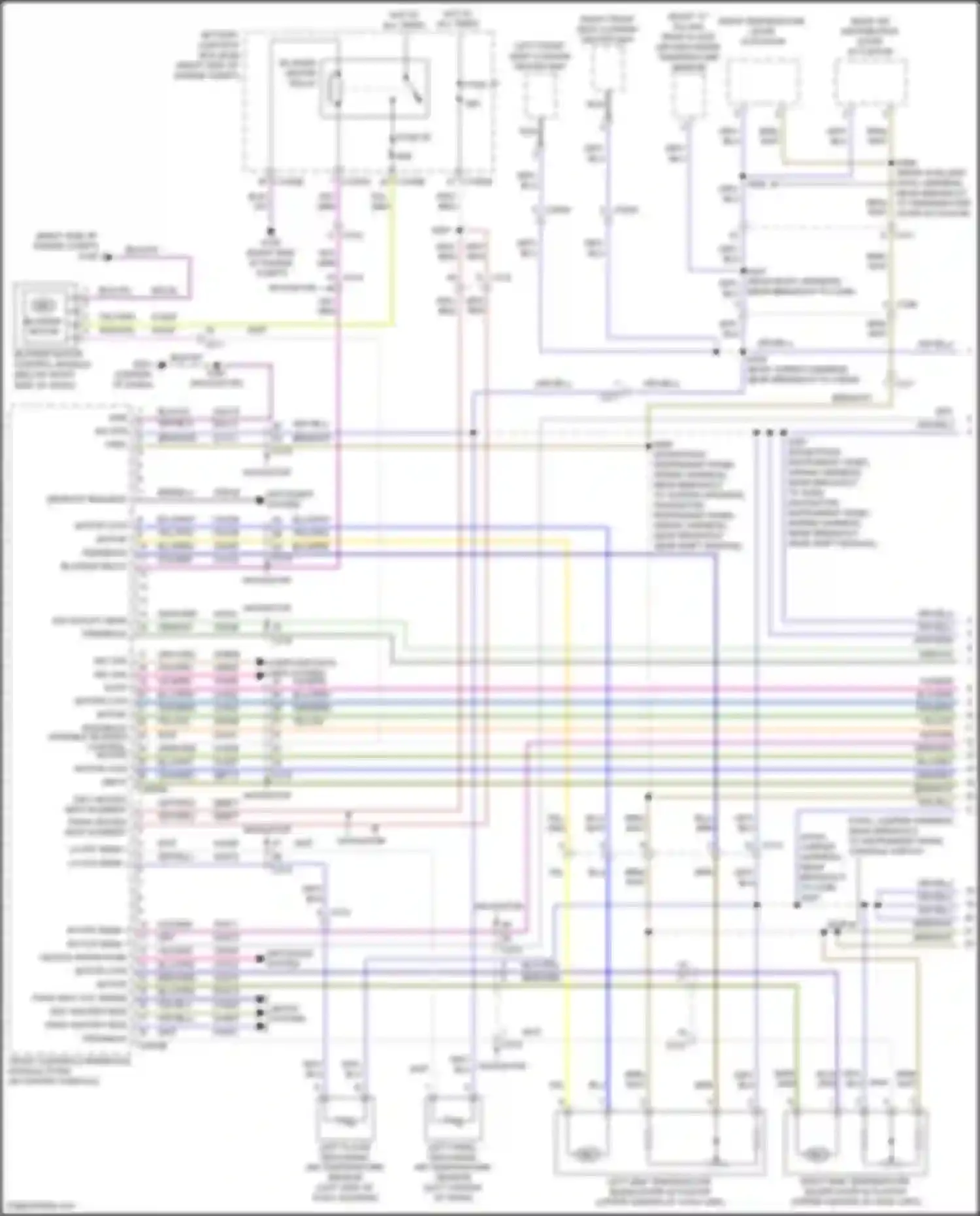Wiring diagram left floor discharge air temperature sensor for Ford Expedition IV (2017-2022) (1 of 2)