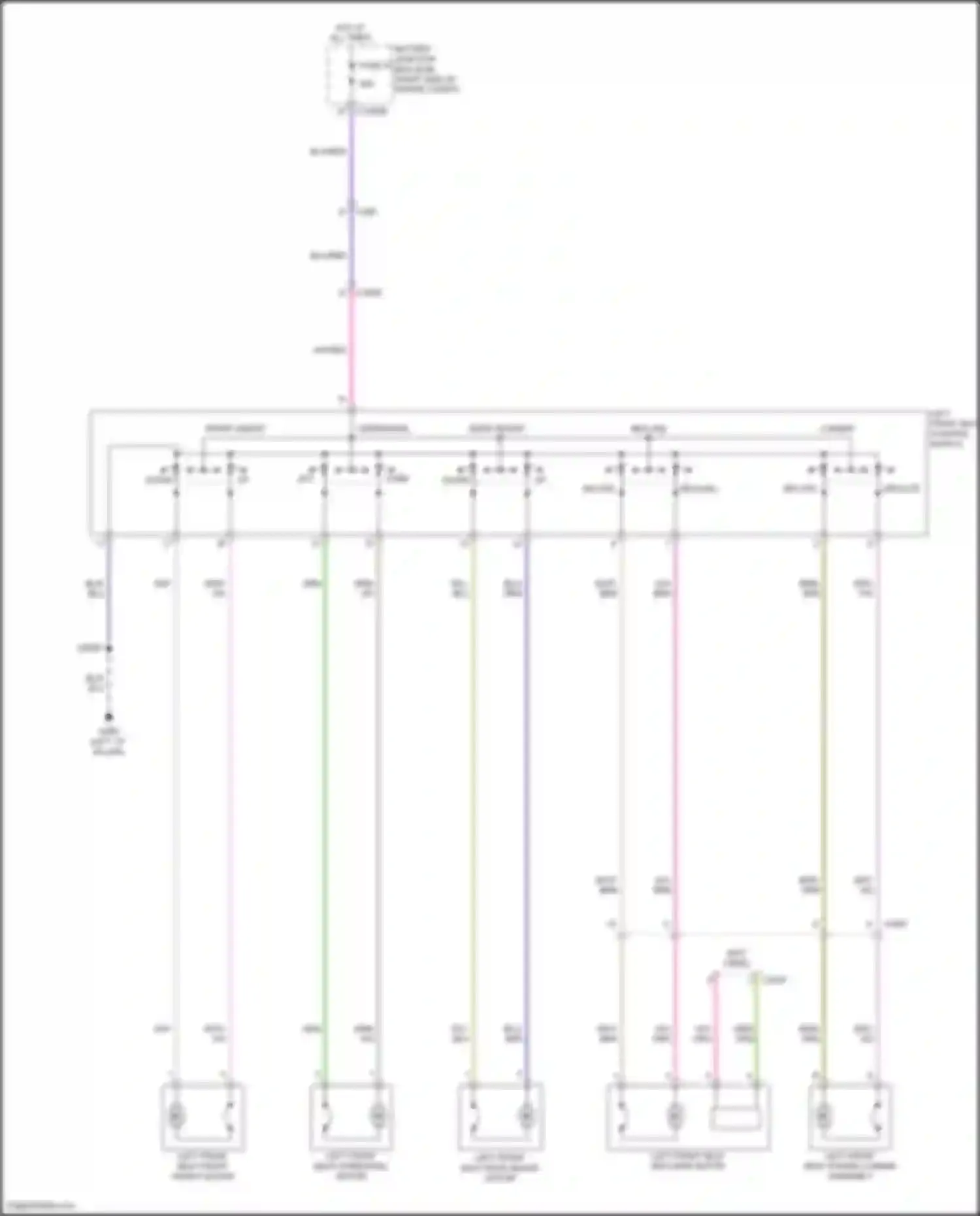 Wiring diagram left front seat rear height motor for Ford Expedition IV (2017-2022) (1 of 3)