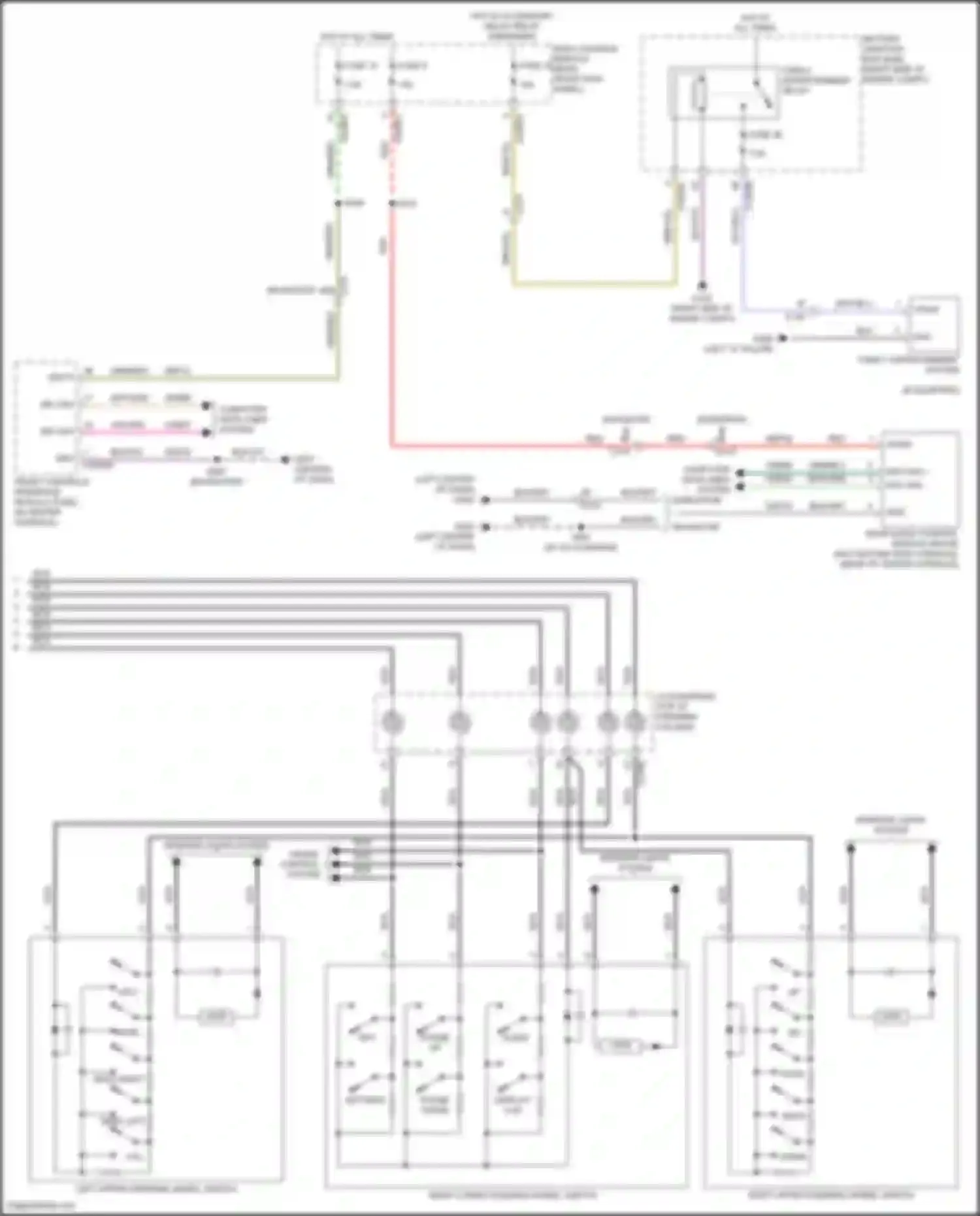 Wiring diagram left upper steering wheel switch for Ford Expedition IV (2017-2022) (4 of 5)