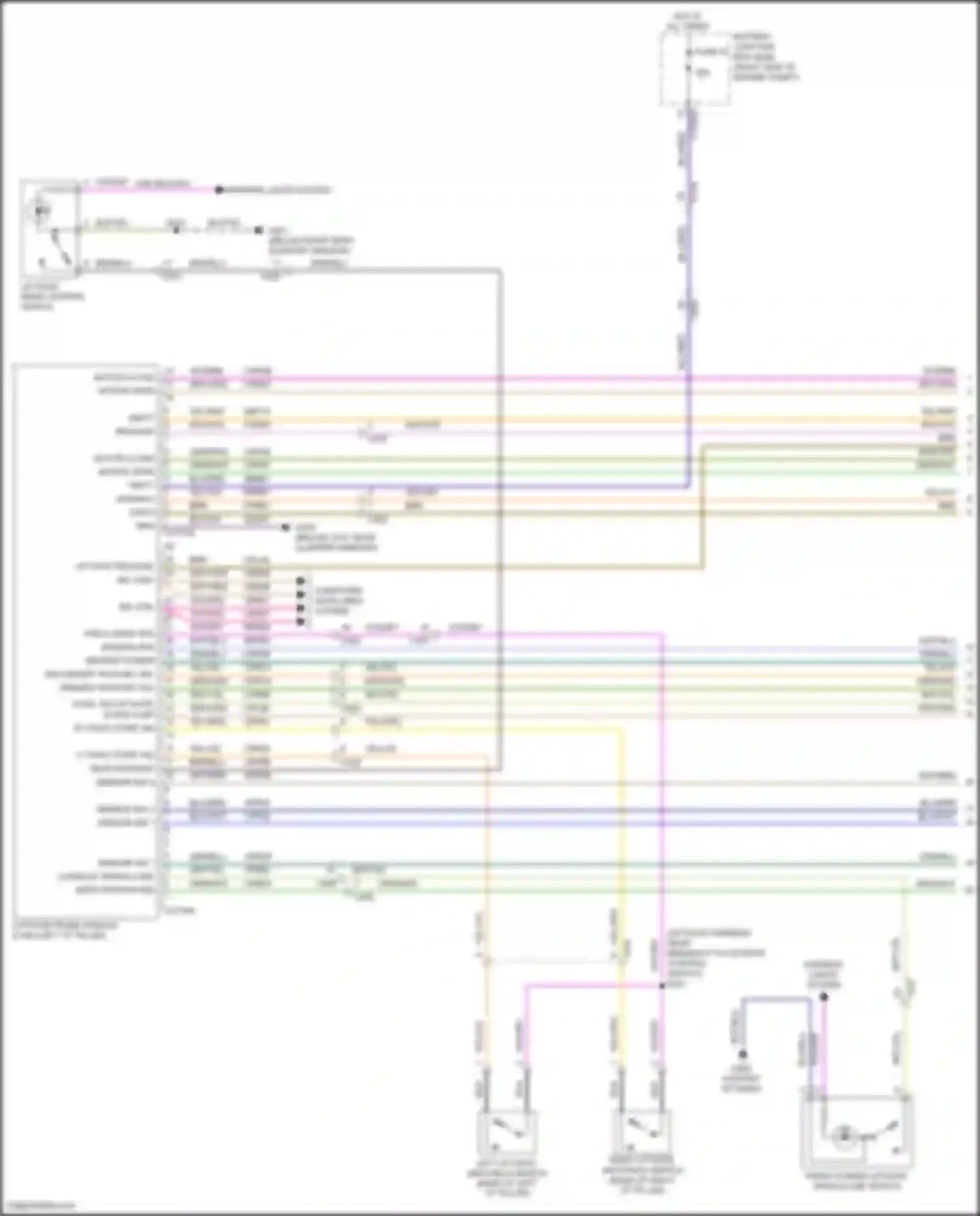 Wiring diagram motor close, for Ford Expedition IV (2017-2022) (1 of 1)