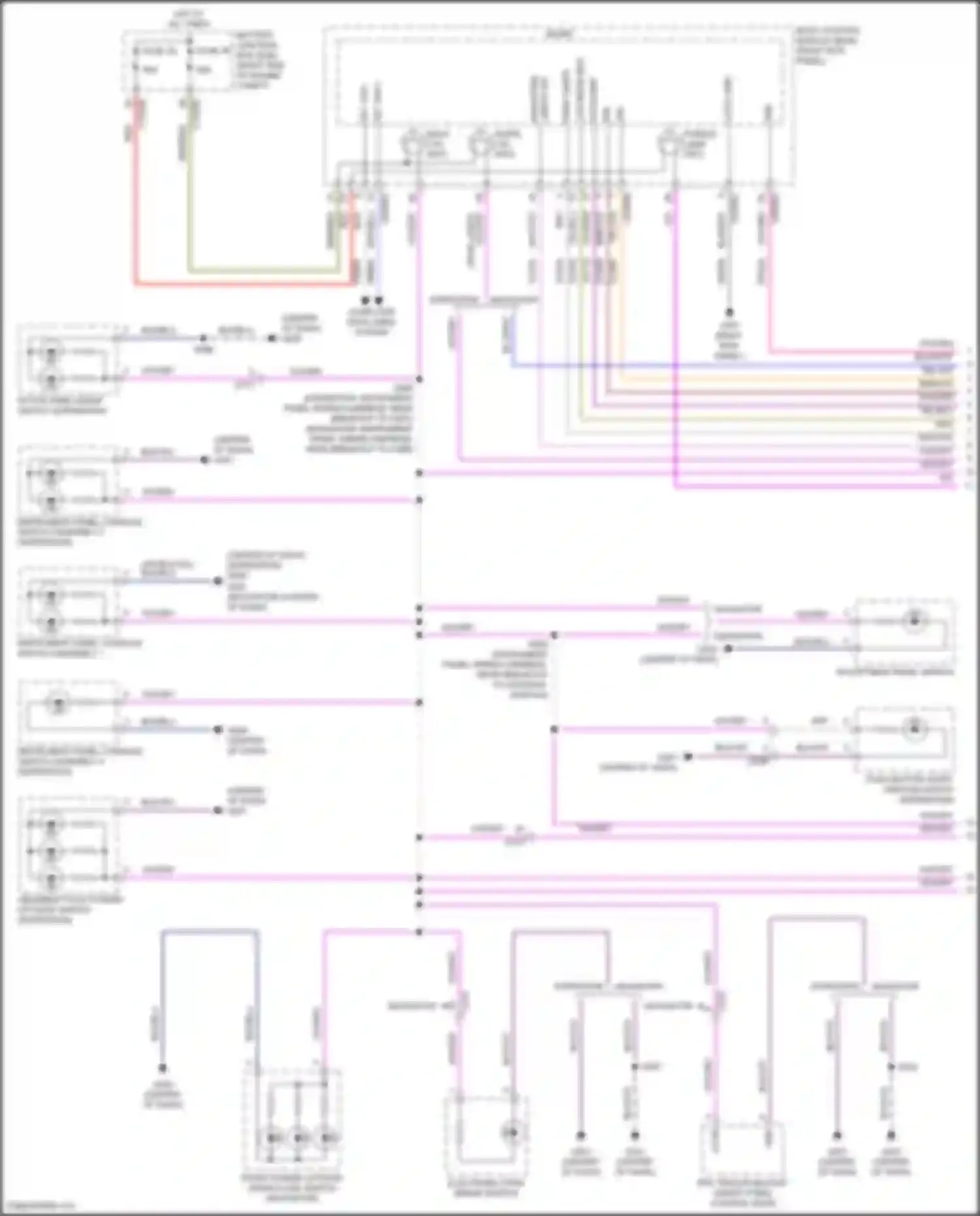 Wiring diagram push button start ignition switch for Ford Expedition IV (2017-2022) (2 of 4)