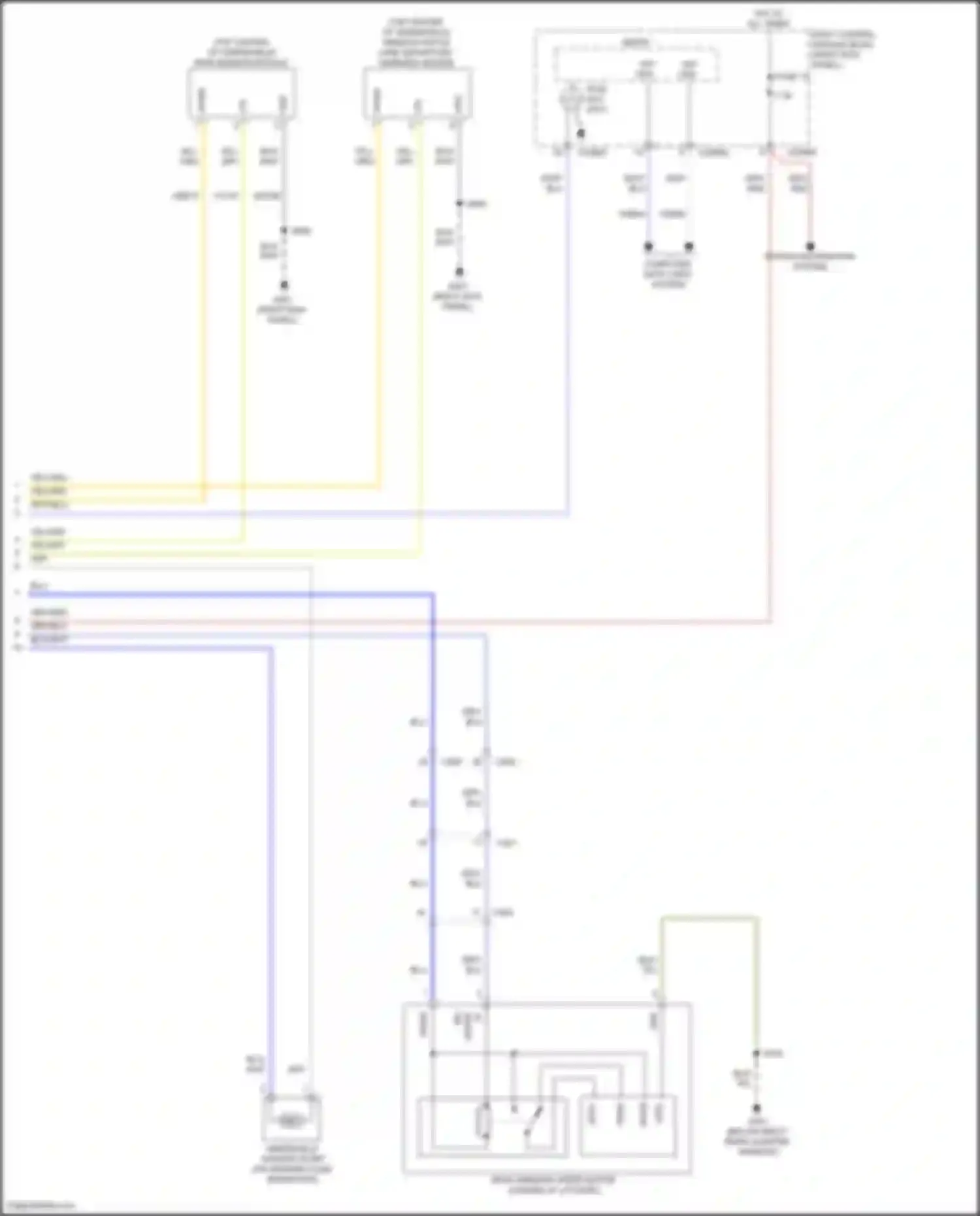 Wiring diagram rain sensor module for Ford Expedition IV (2017-2022) (2 of 2)