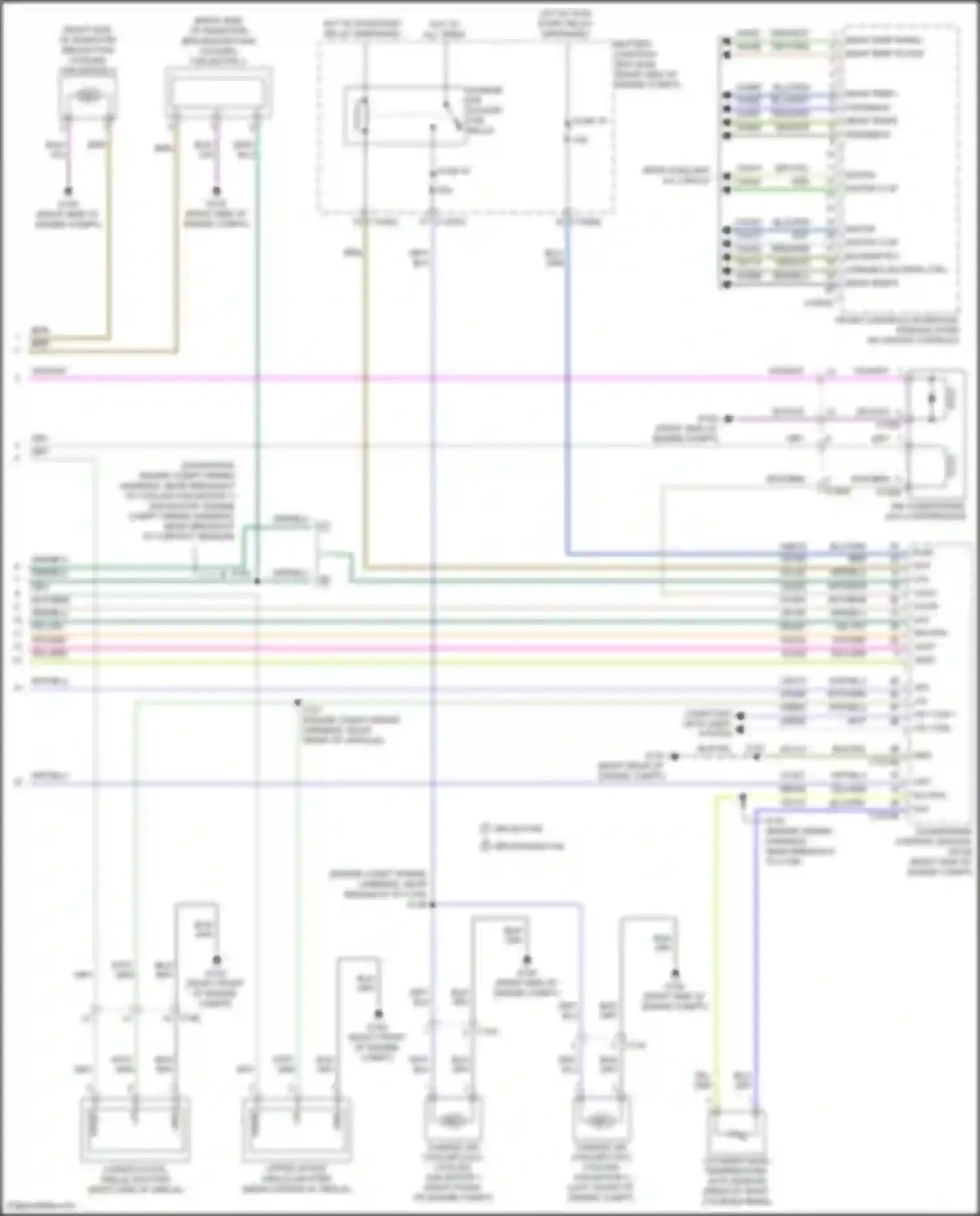 Wiring diagram rear auxiliary a/c circuit for Ford Expedition IV (2017-2022) (2 of 2)