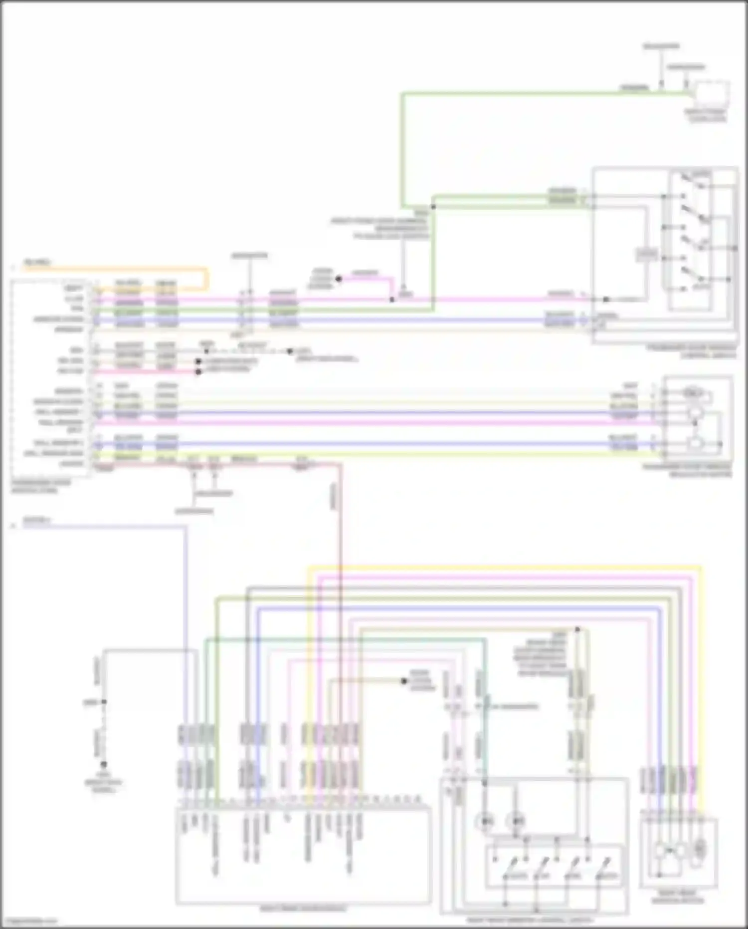 Wiring diagram right rear window control switch for Ford Expedition IV (2017-2022) (3 of 5)