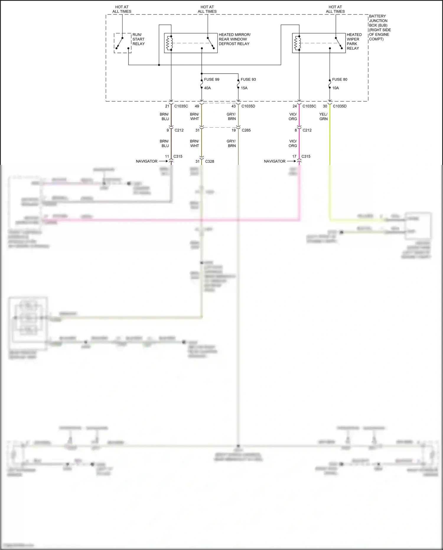 Ford Expedition IV (2017-2022) vio/org wiring diagram  (12 of 86)