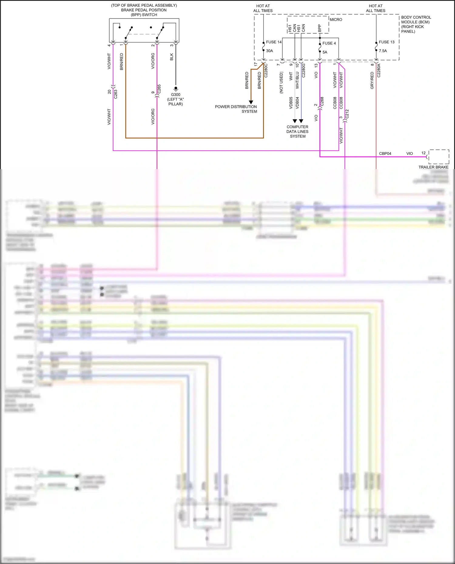 Ford Expedition IV (2017-2022) vio/org wiring diagram  (76 of 86)