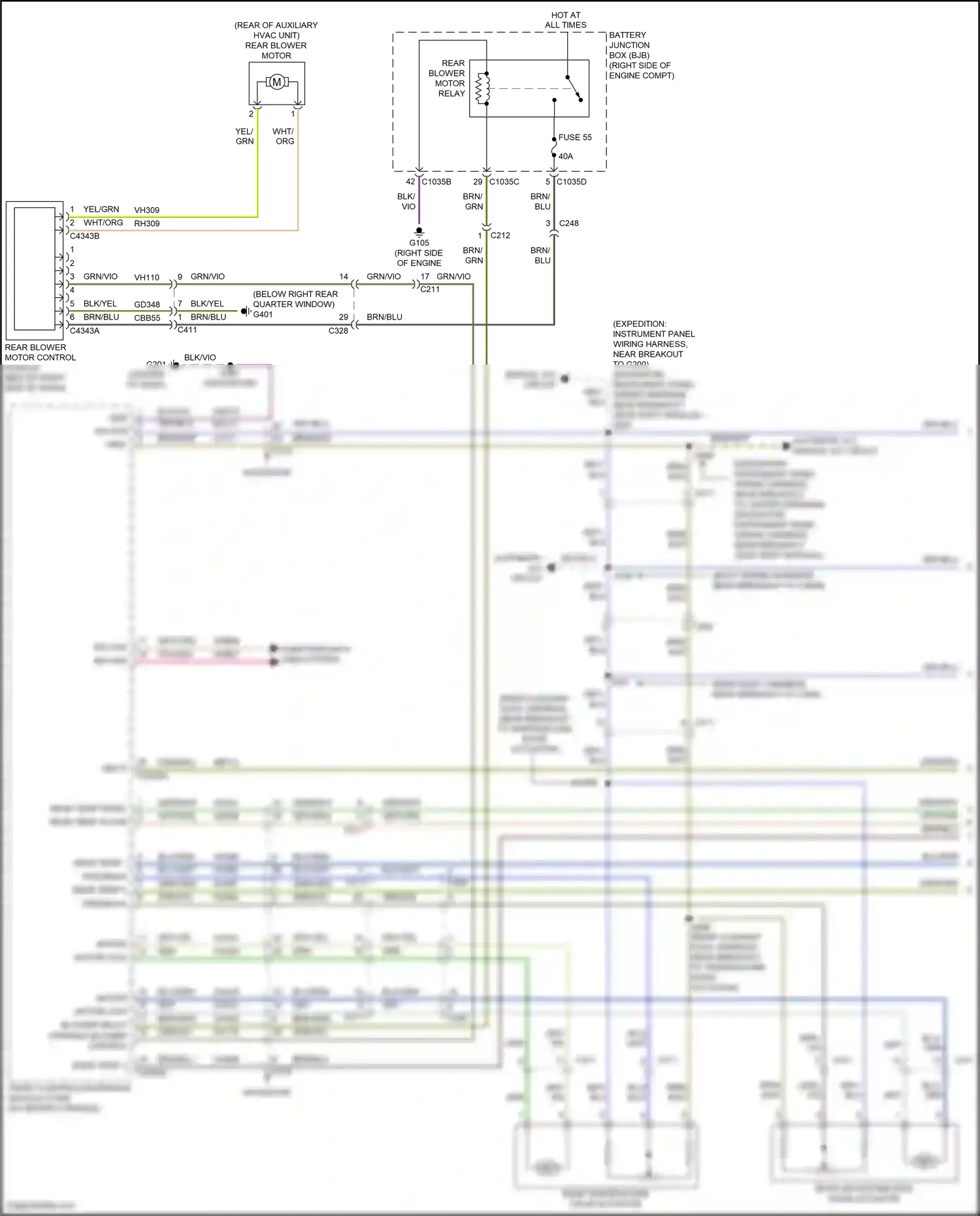 Ford Expedition IV (2017-2022) vio/org wiring diagram  (40 of 86)