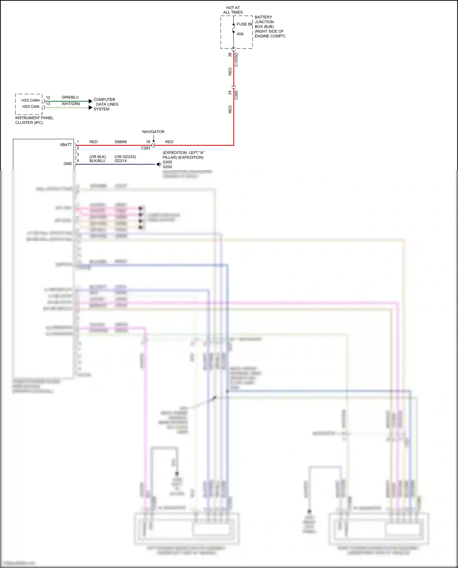 Ford Expedition IV (2017-2022) vio/org wiring diagram  (78 of 86)