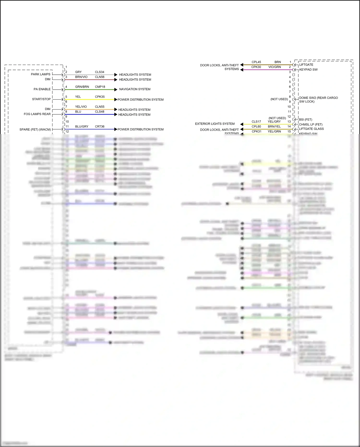 Ford Expedition IV (2017-2022) vio/org wiring diagram  (3 of 86)