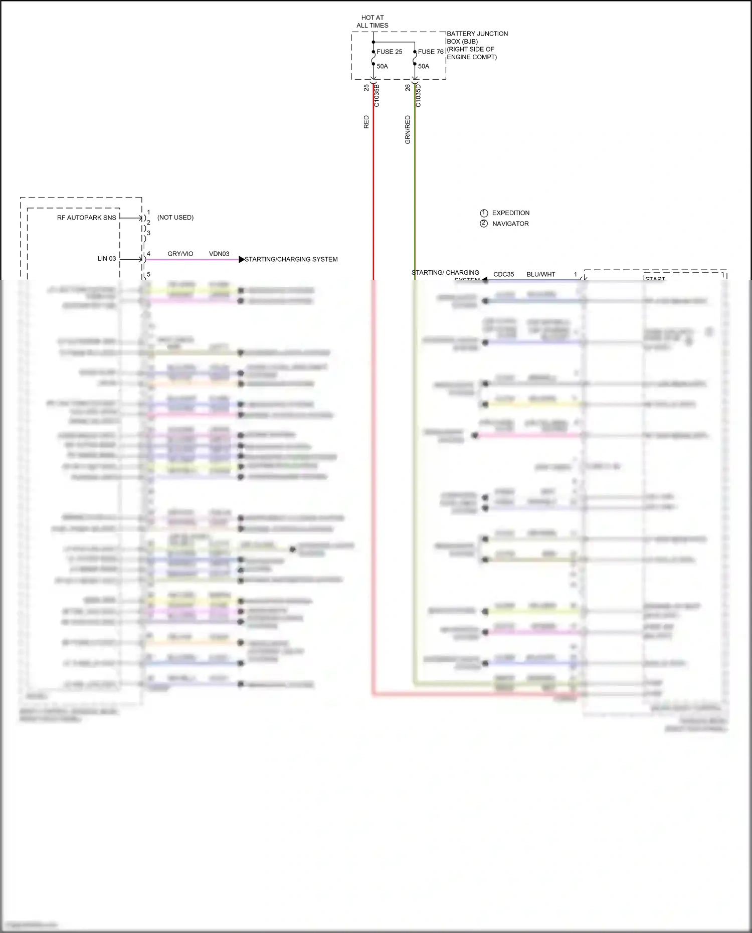 Ford Expedition IV (2017-2022) vio/org wiring diagram  (4 of 86)