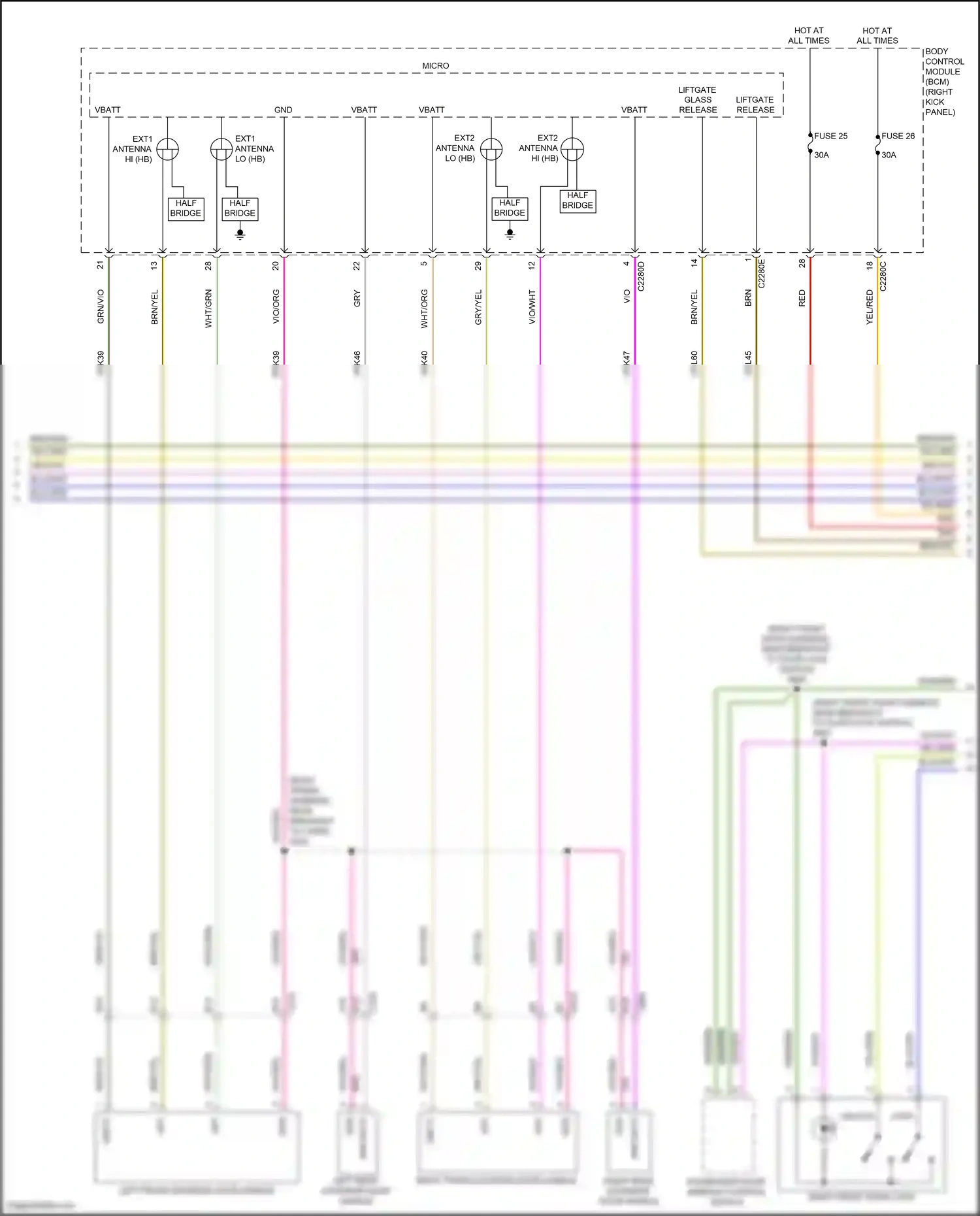 Ford Expedition IV (2017-2022) vio/org wiring diagram  (5 of 86)