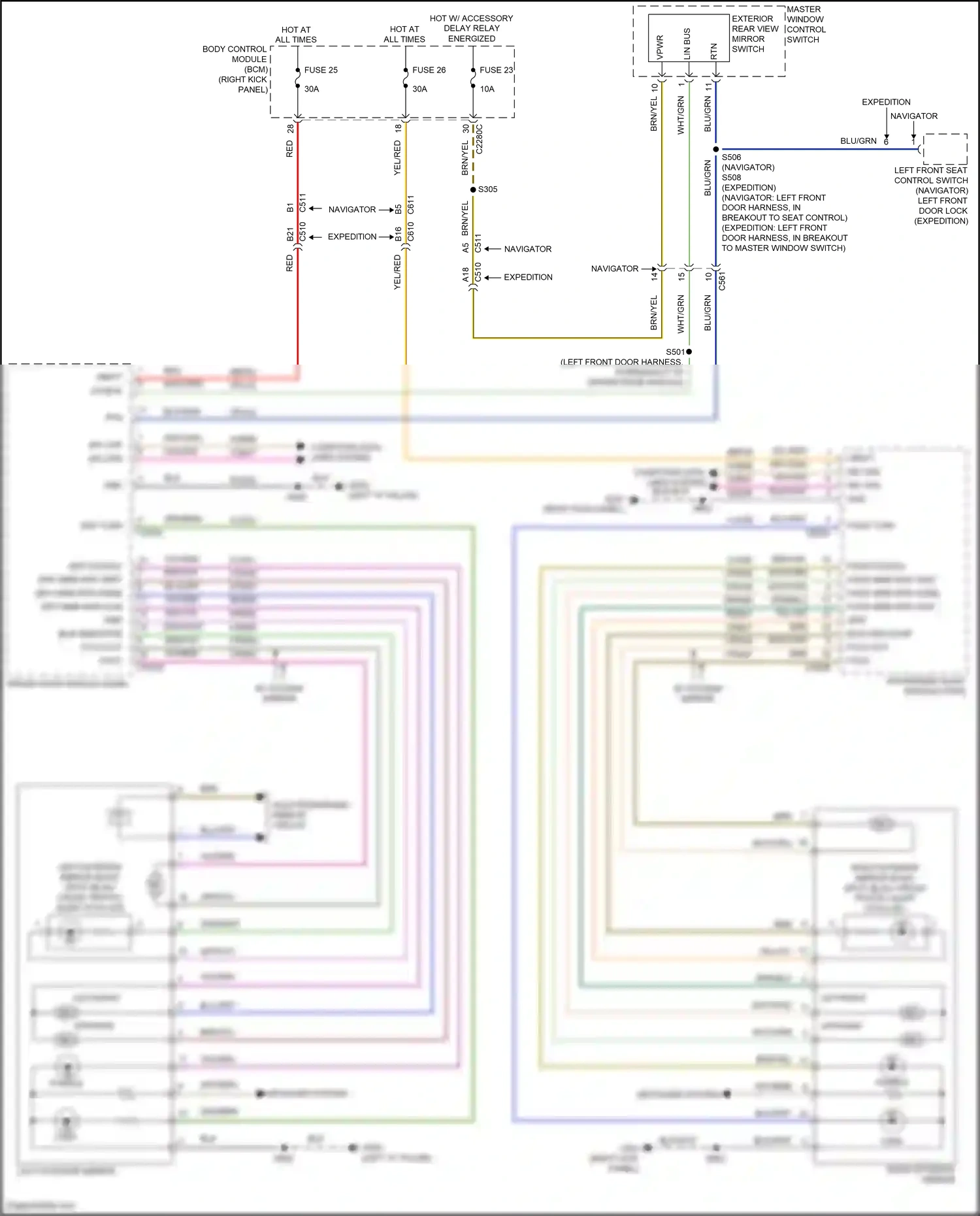Ford Expedition IV (2017-2022) vio/org wiring diagram  (10 of 86)