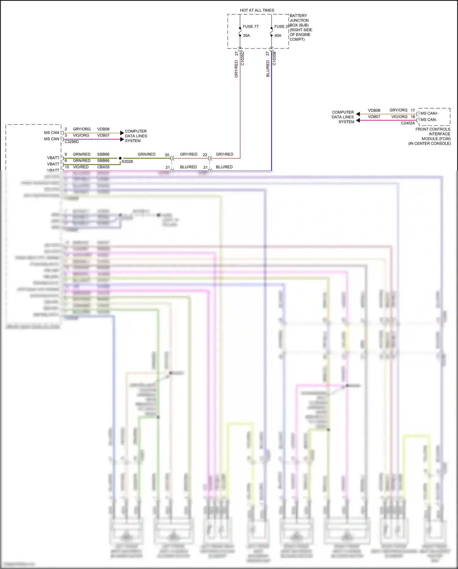 Ford Expedition IV (2017-2022) vio/org wiring diagram  (14 of 86)