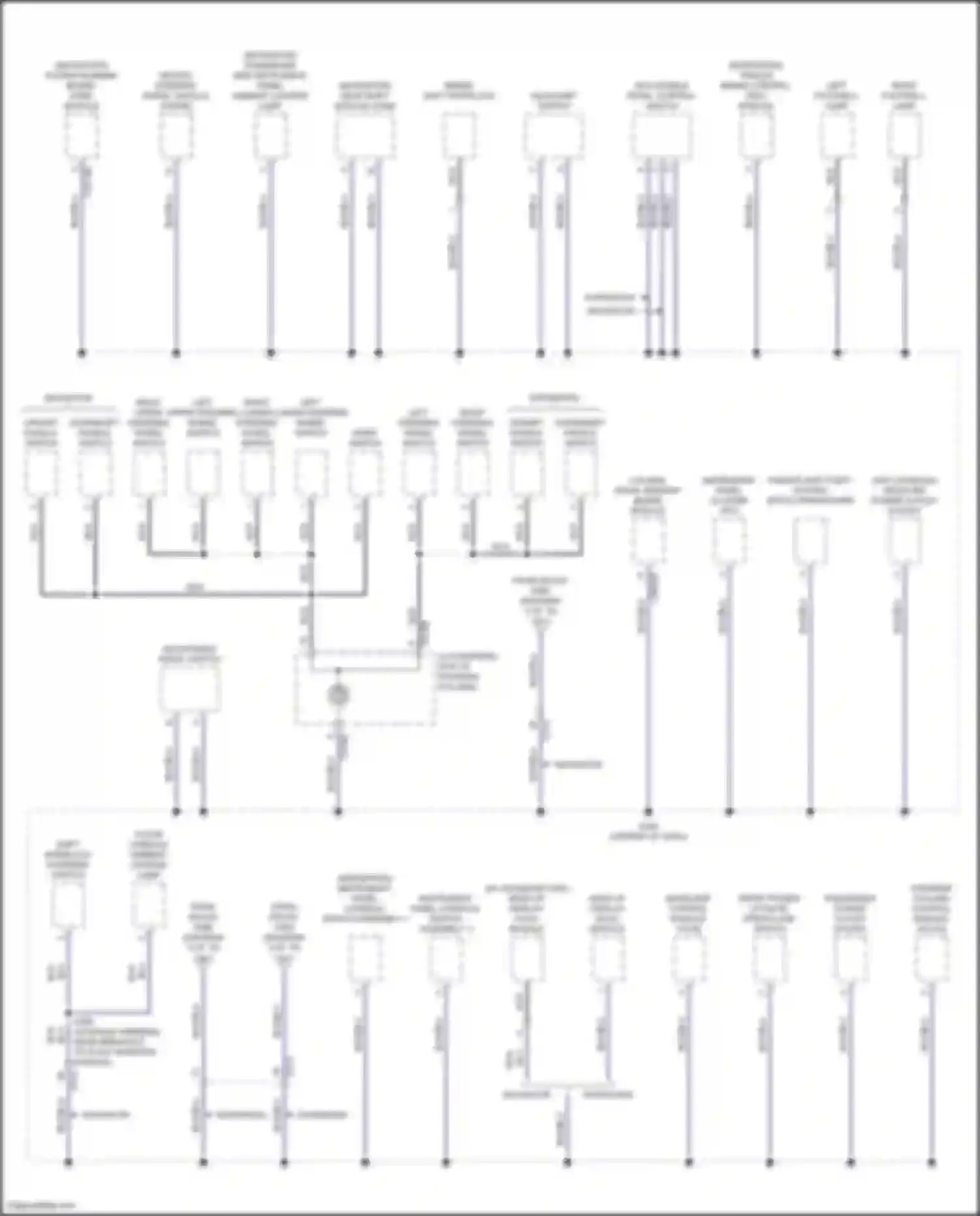 Wiring diagram w/o console for Ford Expedition IV (2017-2022) (1 of 2)