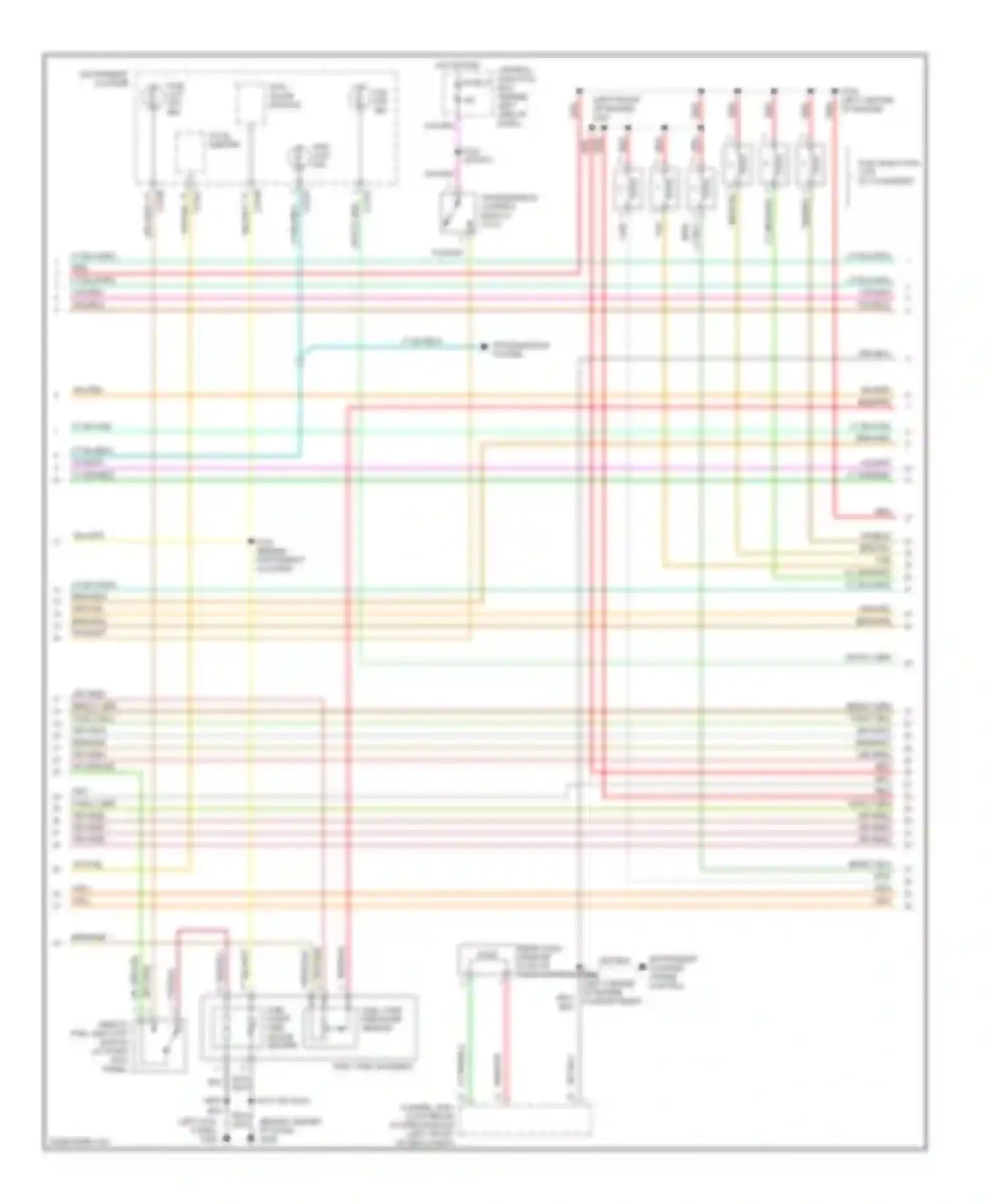 Explorer Ford II (1994-2003): Wiring diagram engine performance 4.0ls, early production (3 of 4)