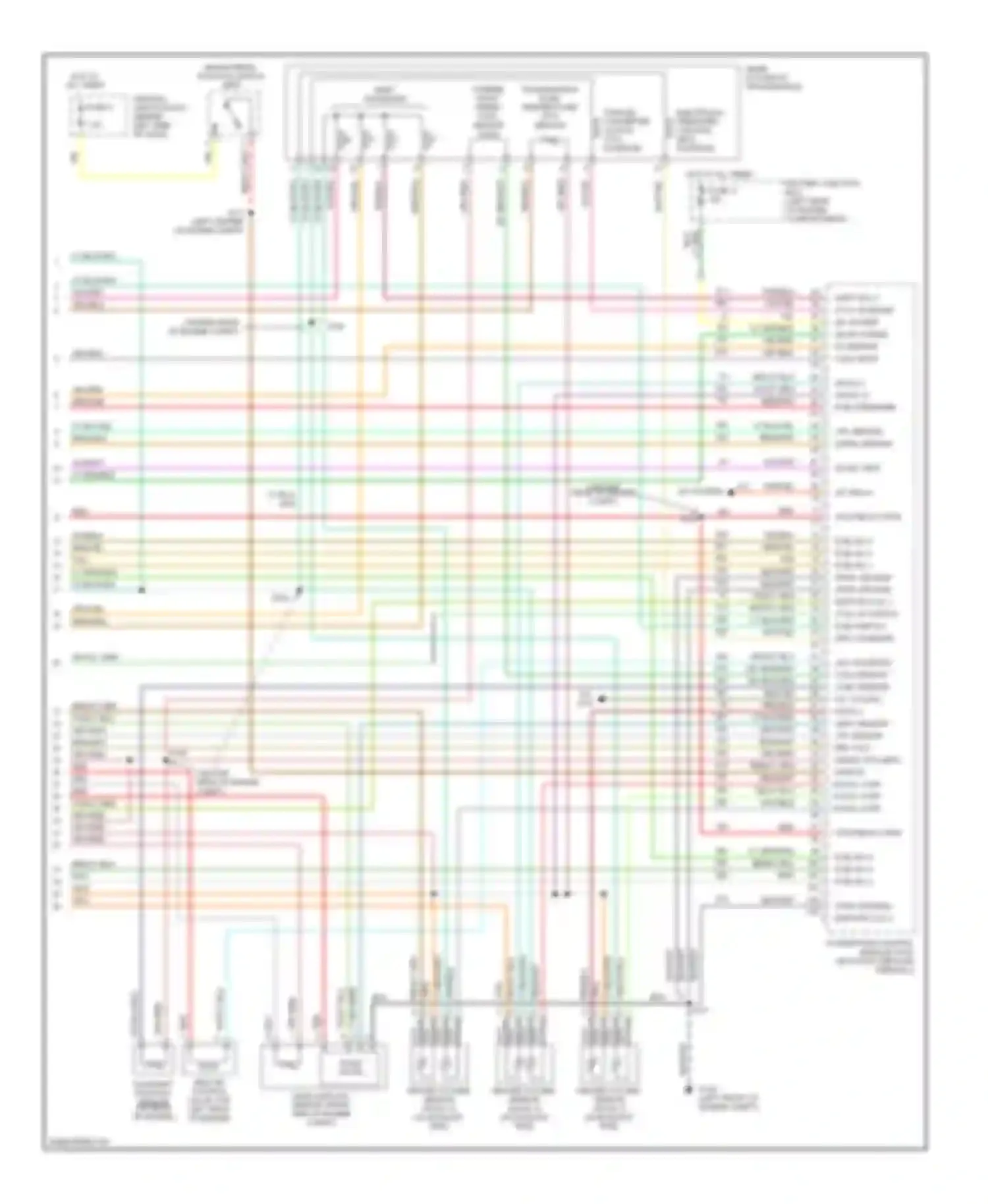 Explorer Ford II (1994-2003): Wiring diagram engine performance 4.0ls, early production (4 of 4)