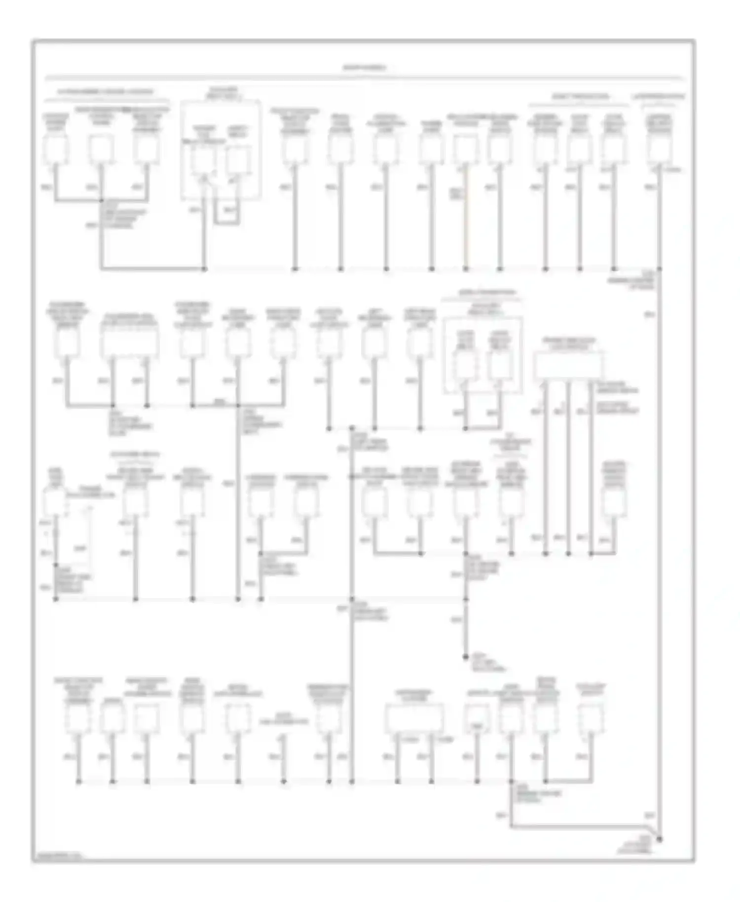 Explorer Ford II (1994-2003): Ground distribution circuit (2 of 4)