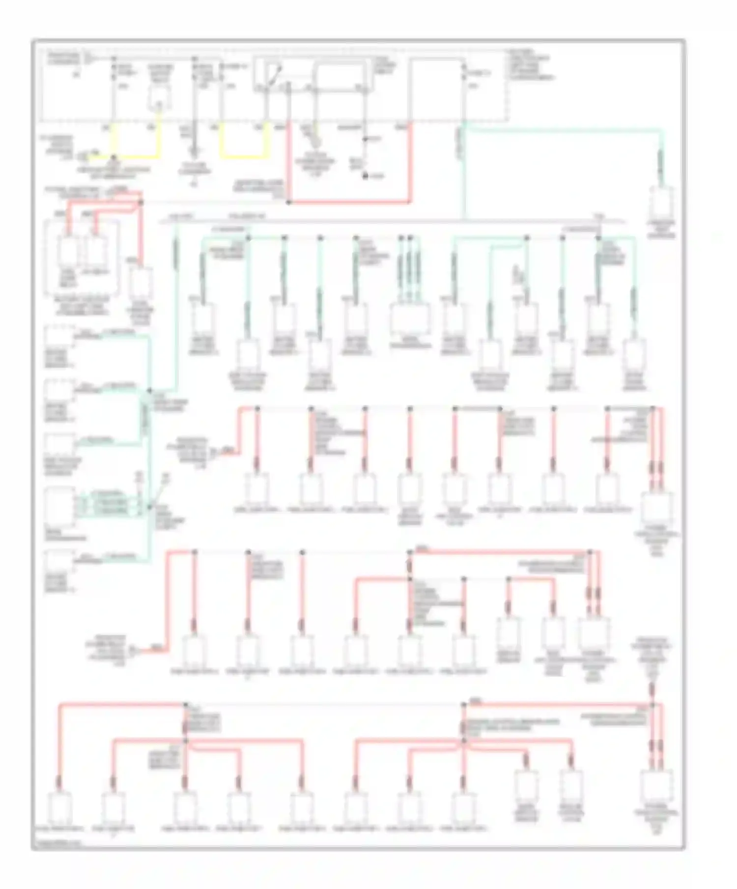Explorer Ford II (1994-2003): Power distribution circuit (2 of 5)