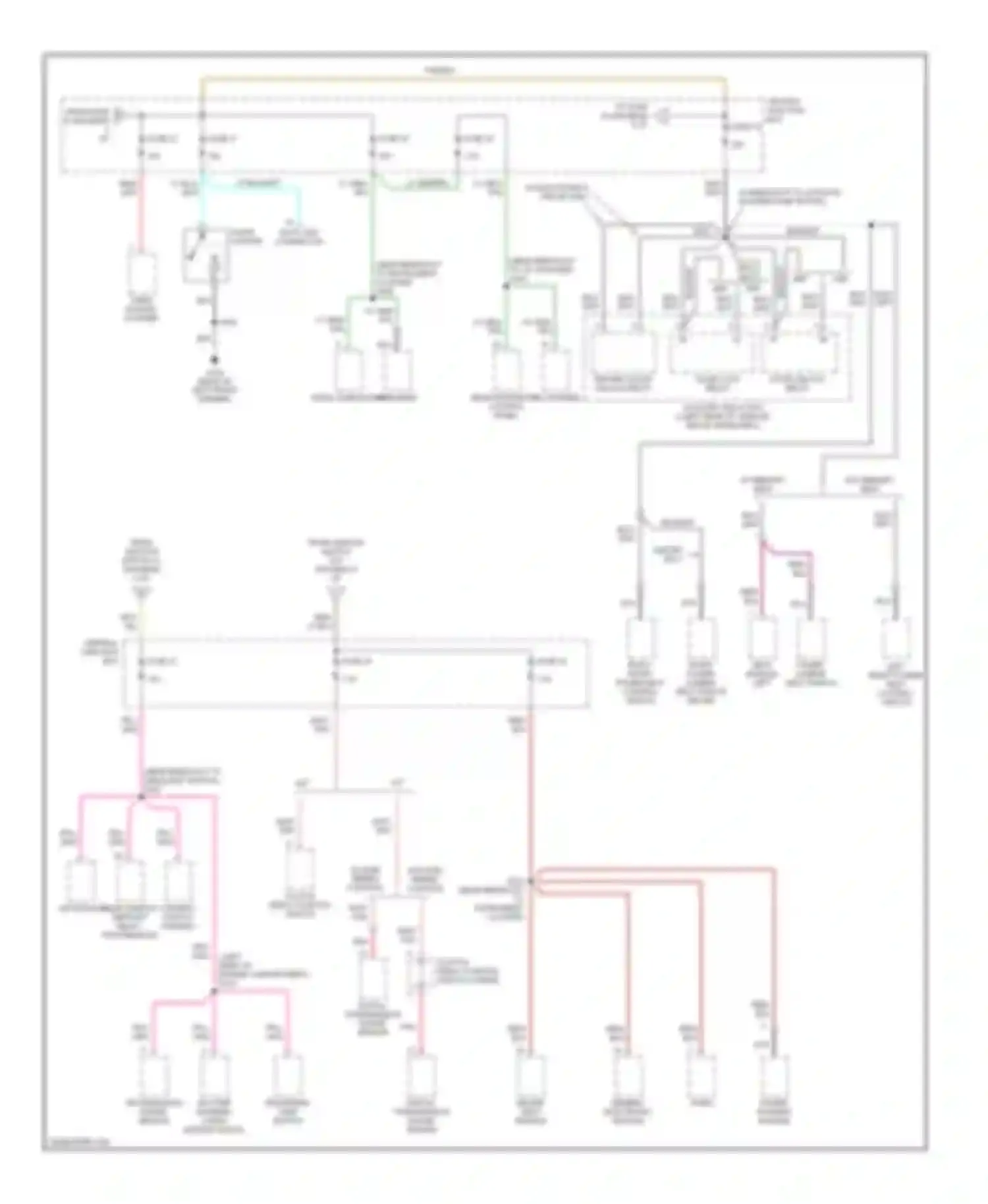 Explorer Ford II (1994-2003): Power distribution circuit (4 of 5)