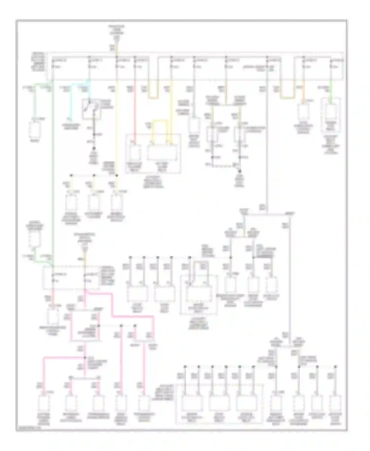 Explorer Ford II (1994-2003): Power distribution circuit, early production (3 of 3)