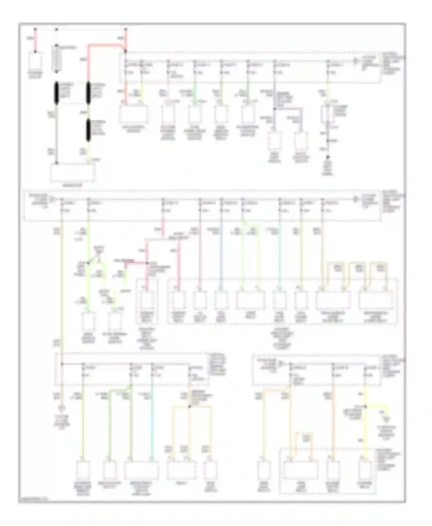 Explorer Ford II (1994-2003): Power distribution circuit, late production (1 of 3)