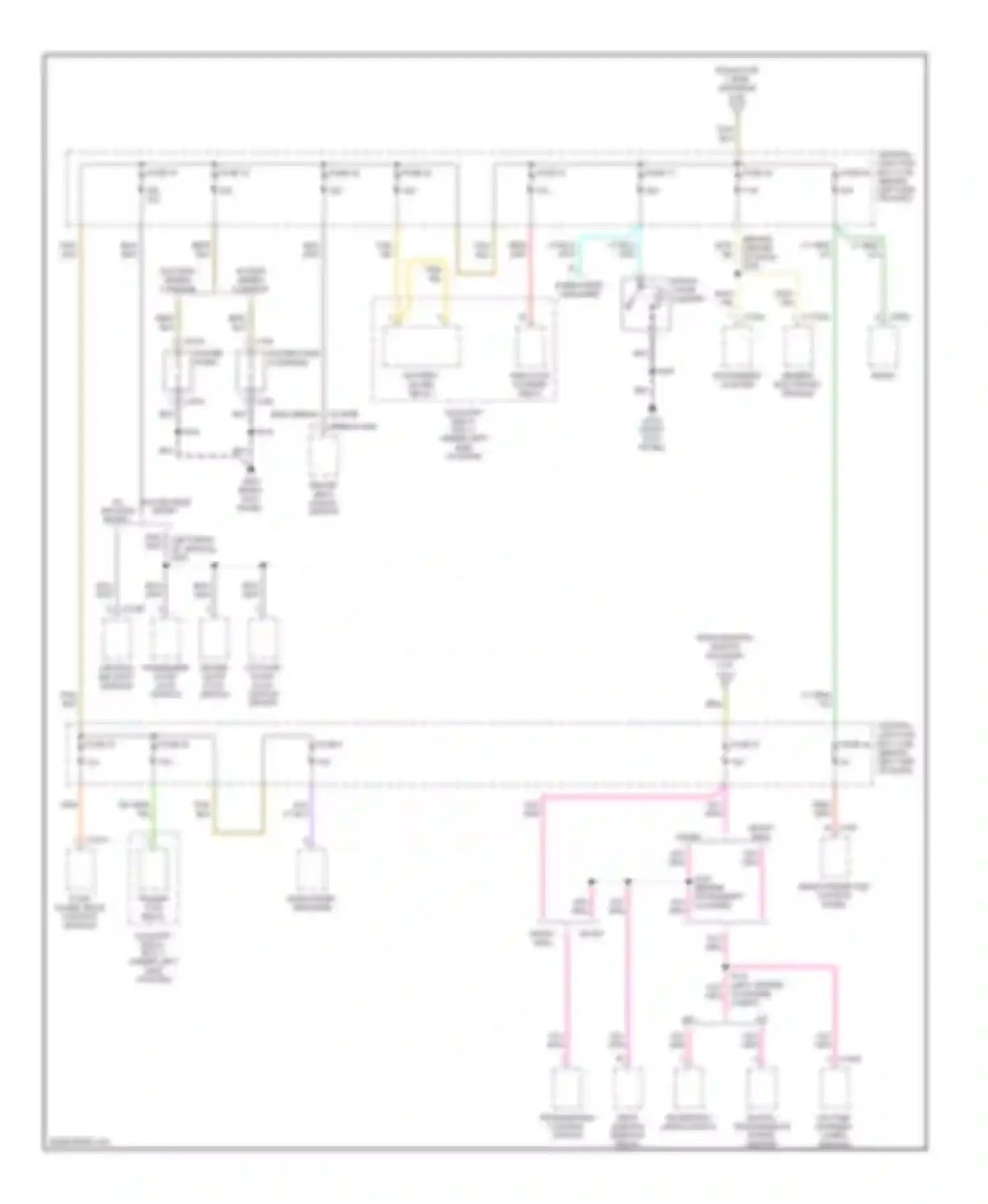 Explorer Ford II (1994-2003): Power distribution circuit, late production (3 of 3)