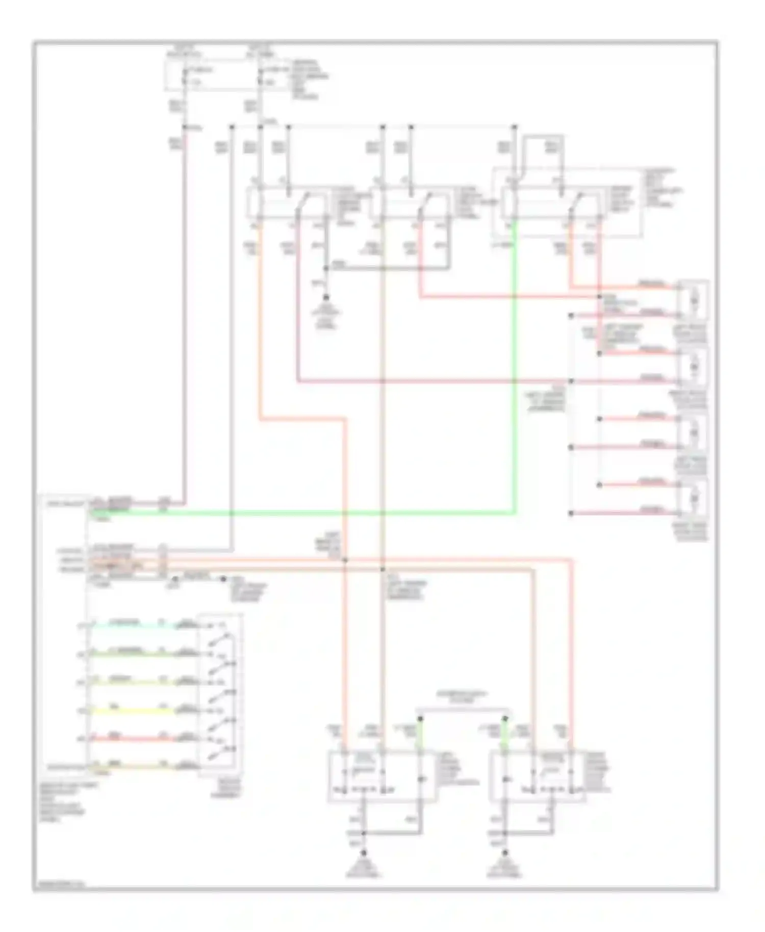 Explorer Ford II (1994-2003): Keyless entry circuit, early production