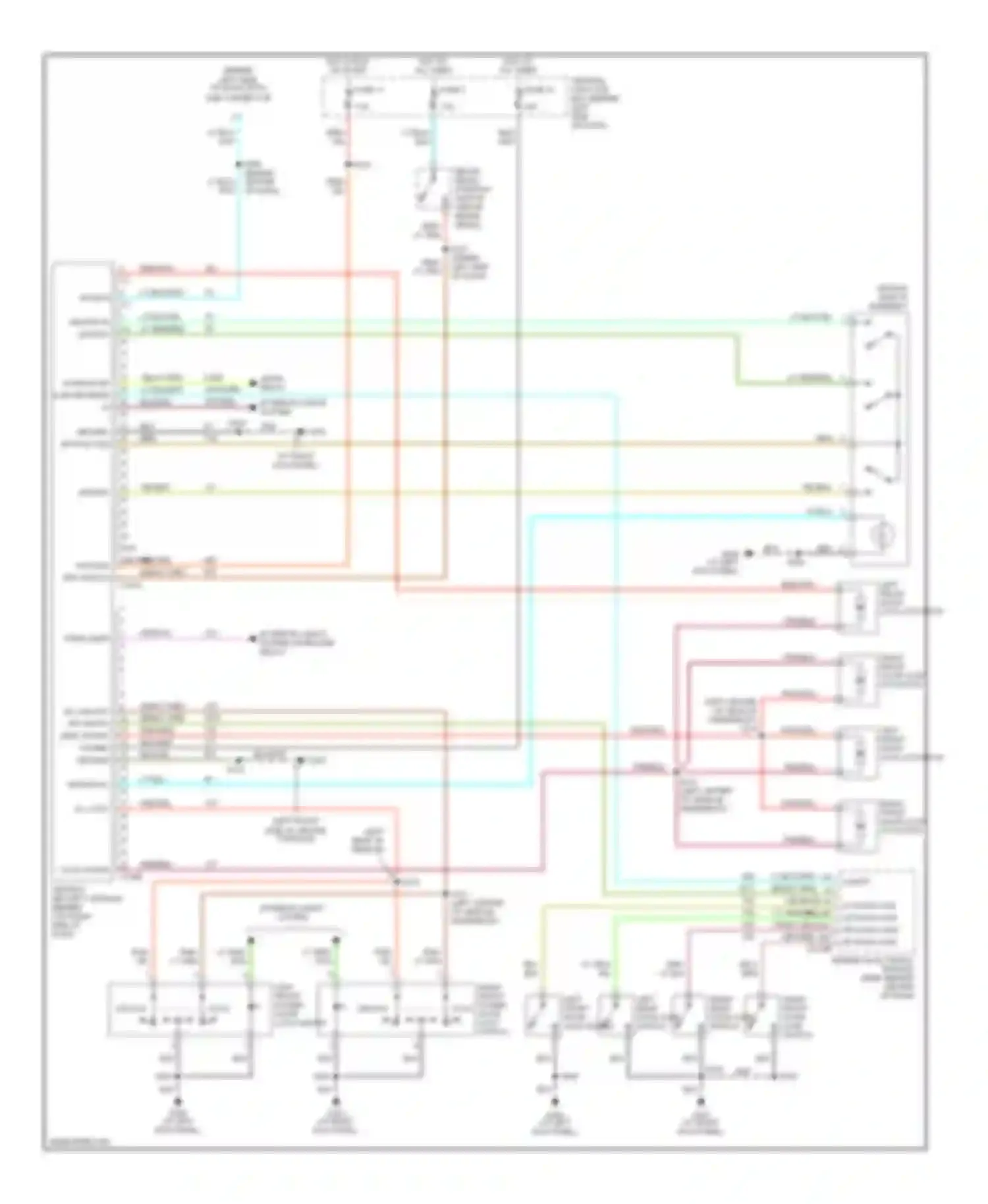 Explorer Ford II (1994-2003): Keyless entry circuit, late production