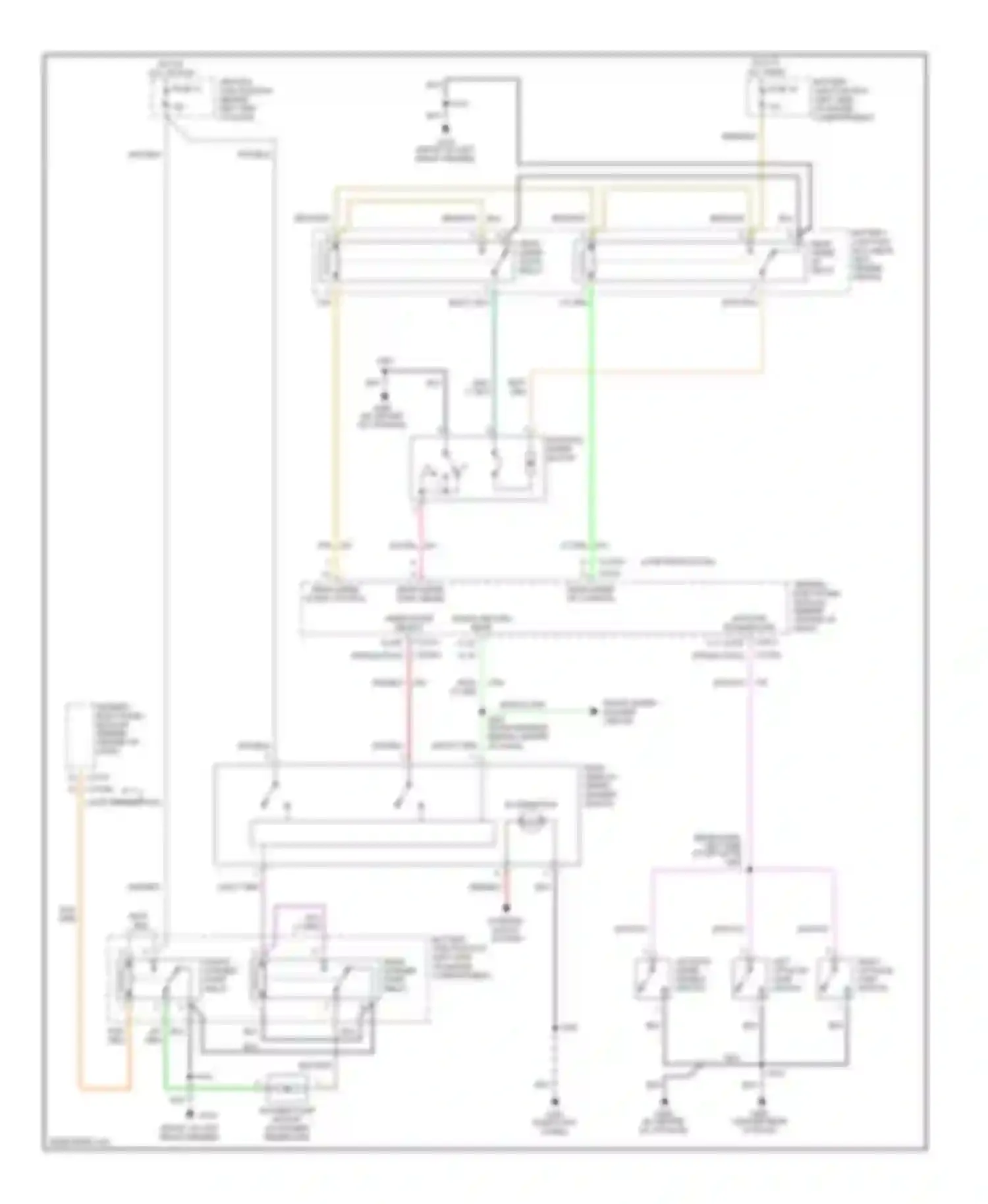Explorer Ford II (1994-2003): Rear washer/wiper circuit