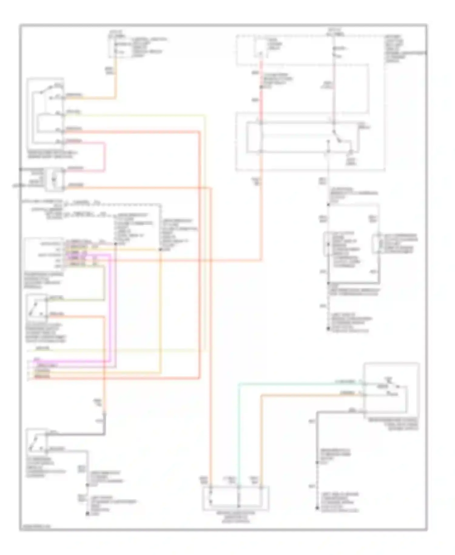 Wiring diagram a/c relay for Ford Explorer II (1994-2003) (1 of 3)