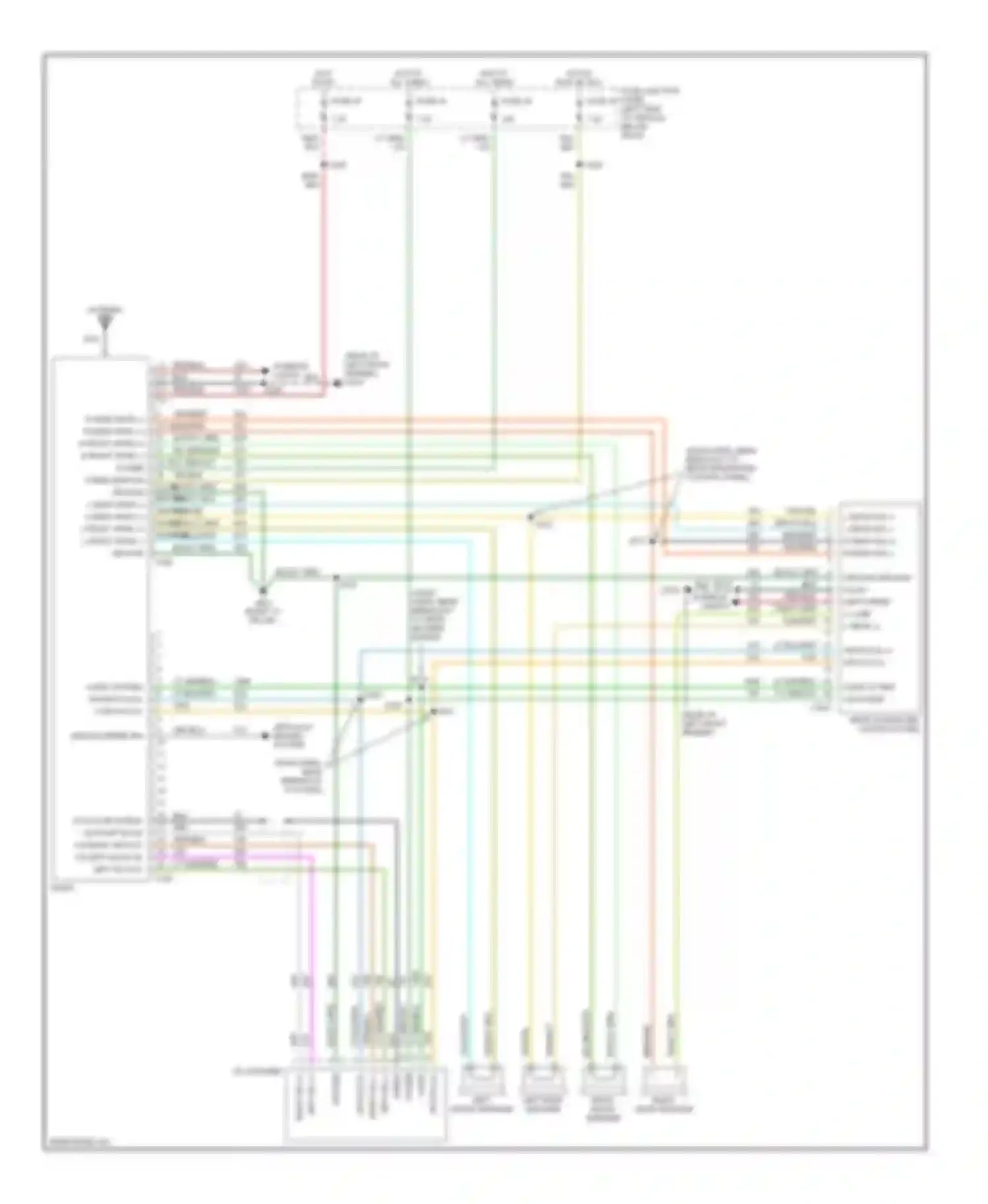 Wiring diagram audio sytem on power for Ford Explorer II (1994-2003) (1 of 1)