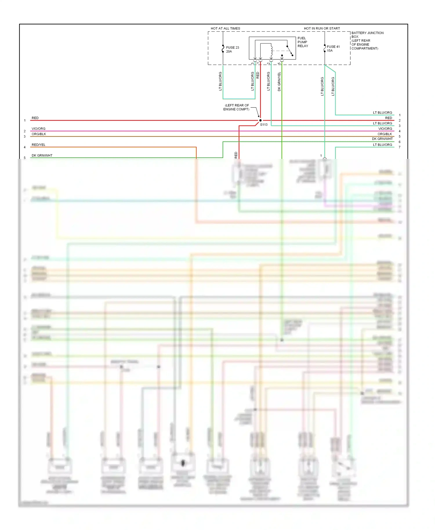 Wiring diagram brn/wht for Ford Explorer II (1994-2003) (27 of 29)