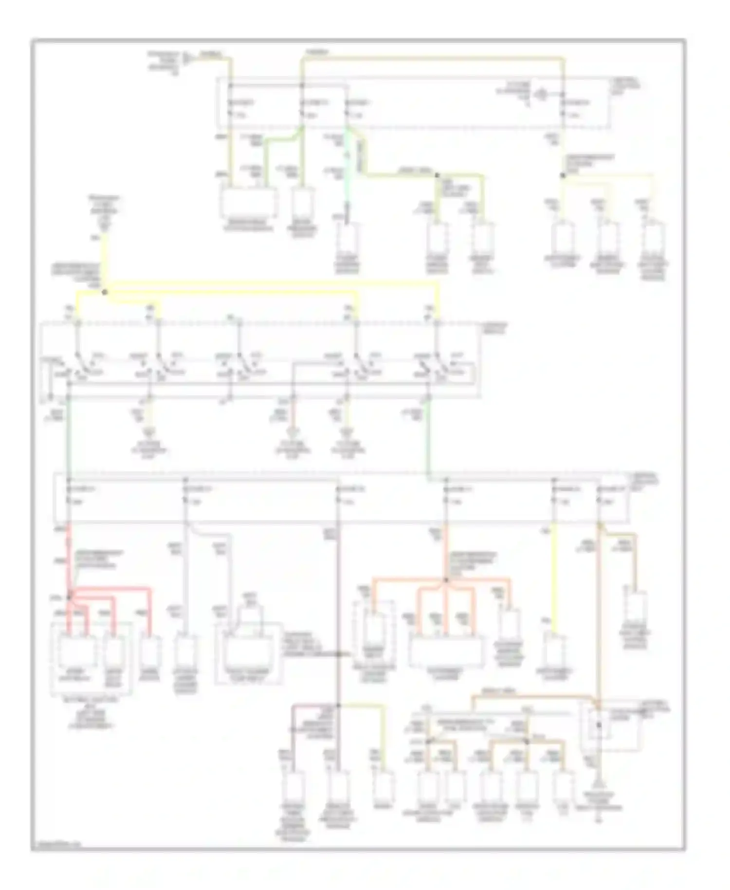 Wiring diagram central timer module/ generic electronic module for Ford Explorer II (1994-2003) (1 of 1)