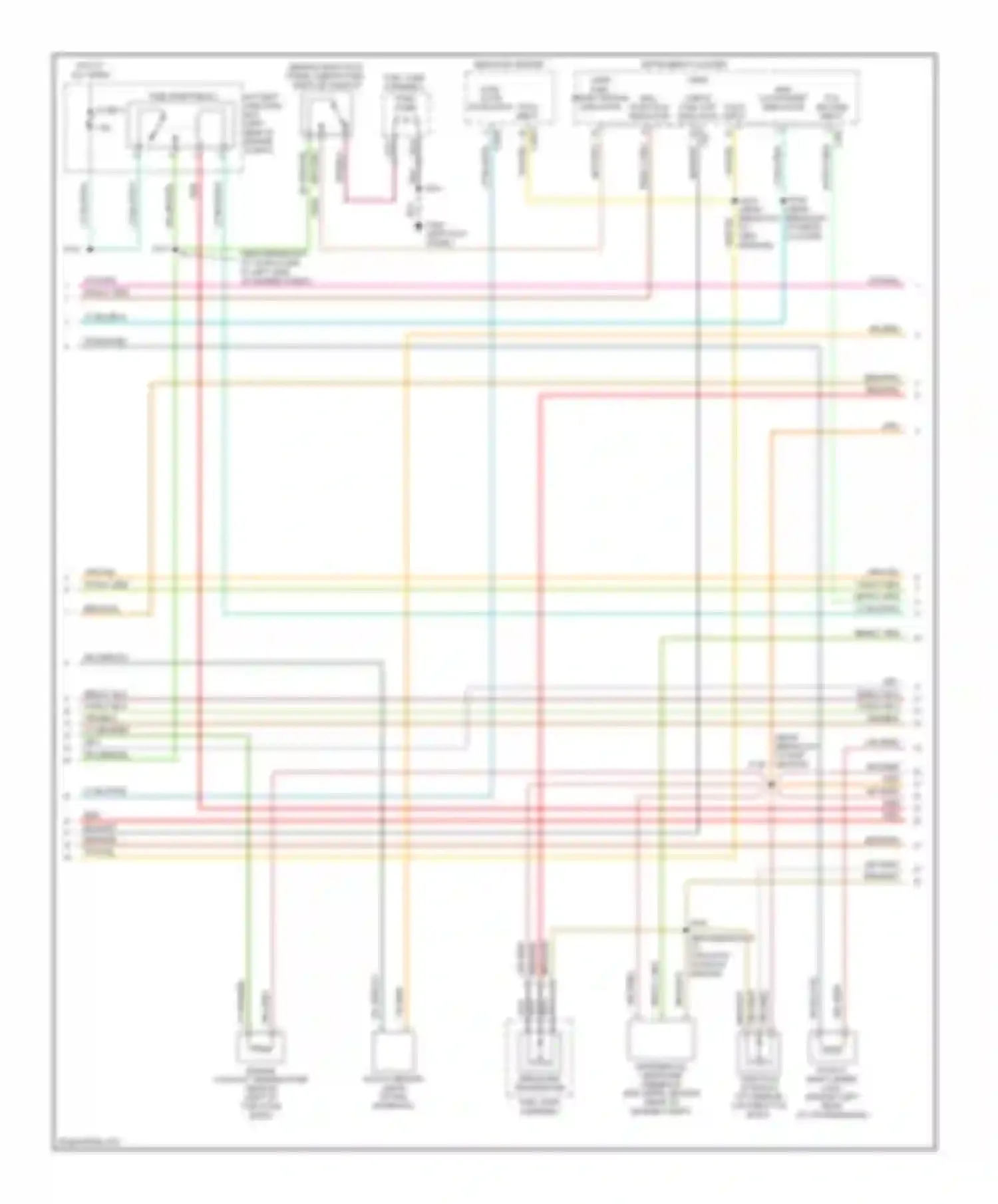 Wiring diagram check fuel cap indicator mal- function indicator tach input for Ford Explorer II (1994-2003) (1 of 1)