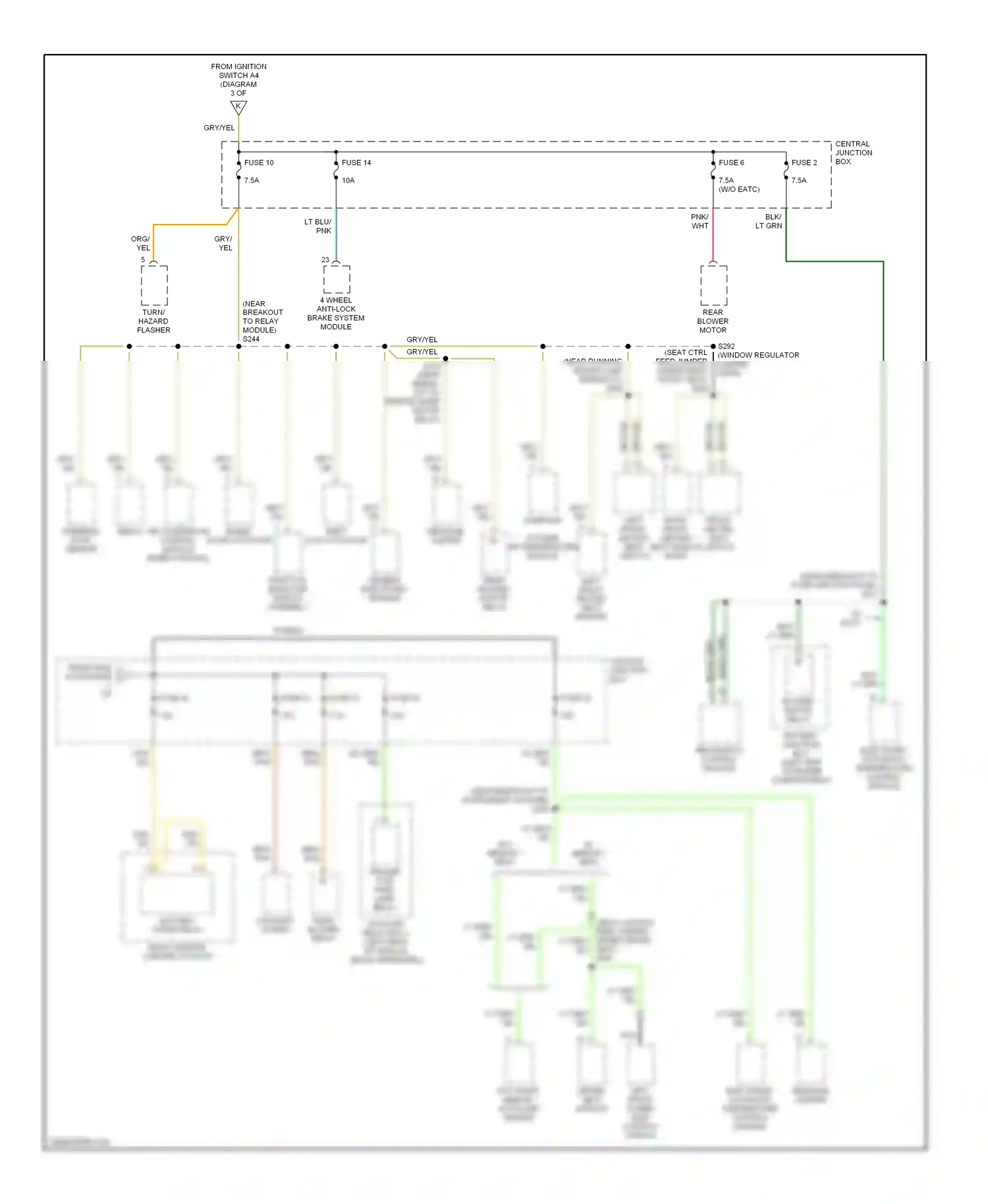 Wiring diagram dk grn for Ford Explorer II (1994-2003) (9 of 31)