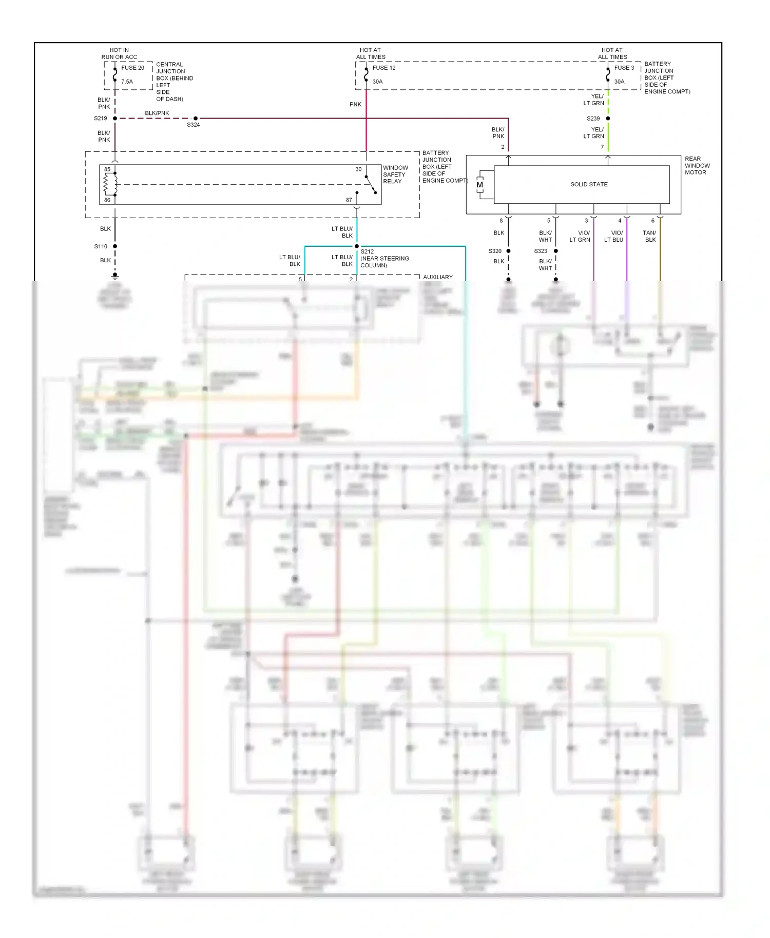 Ford Explorer II (1994-2003) dn up wiring diagram  (2 of 2)