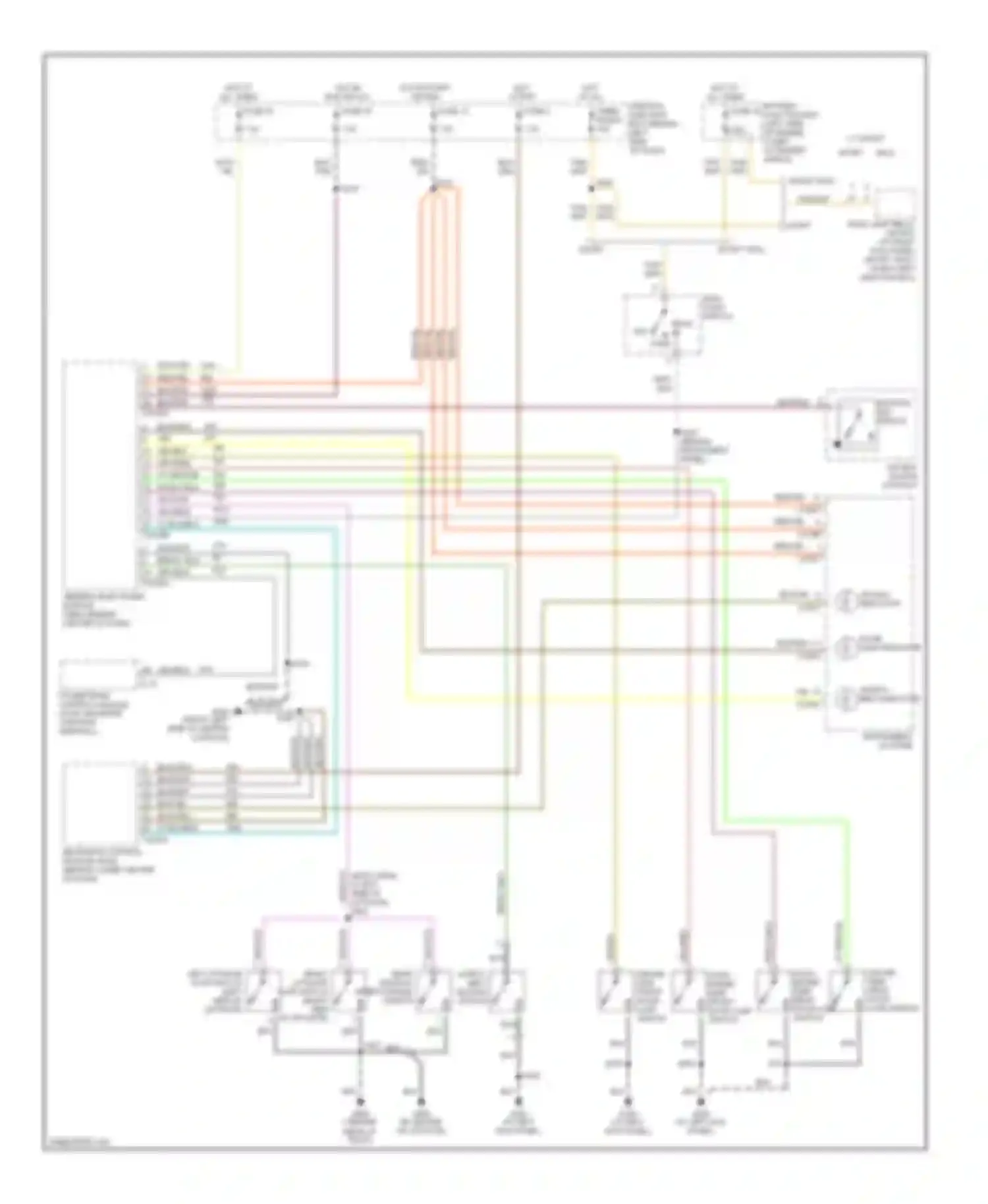 Wiring diagram driver side rear door ajar switch for Ford Explorer II (1994-2003) (4 of 4)