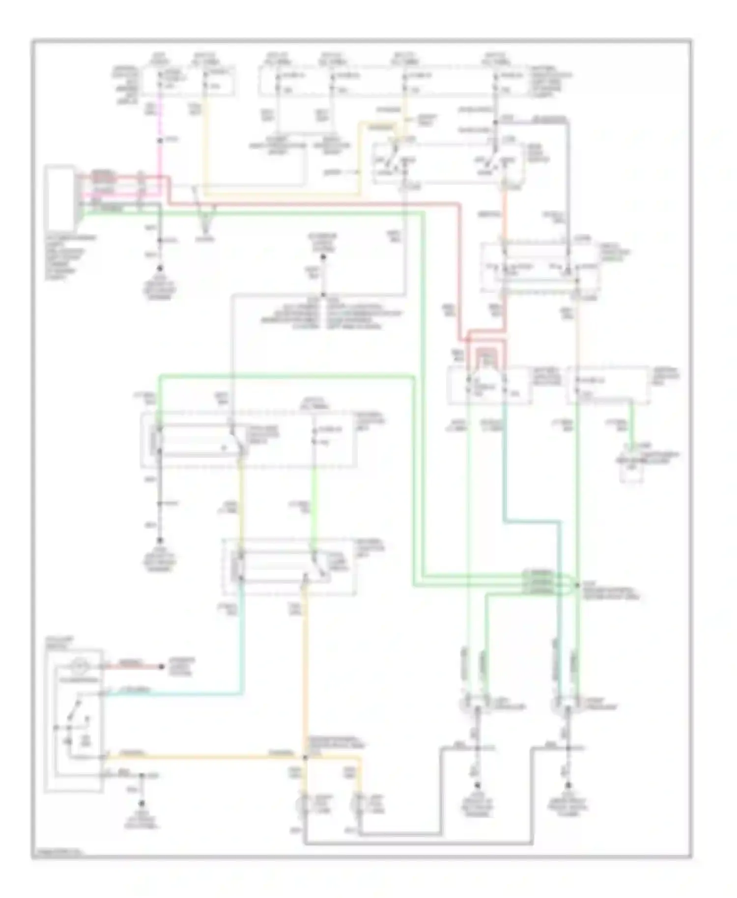 Wiring diagram fog lamp isolation relay for Ford Explorer II (1994-2003) (3 of 5)