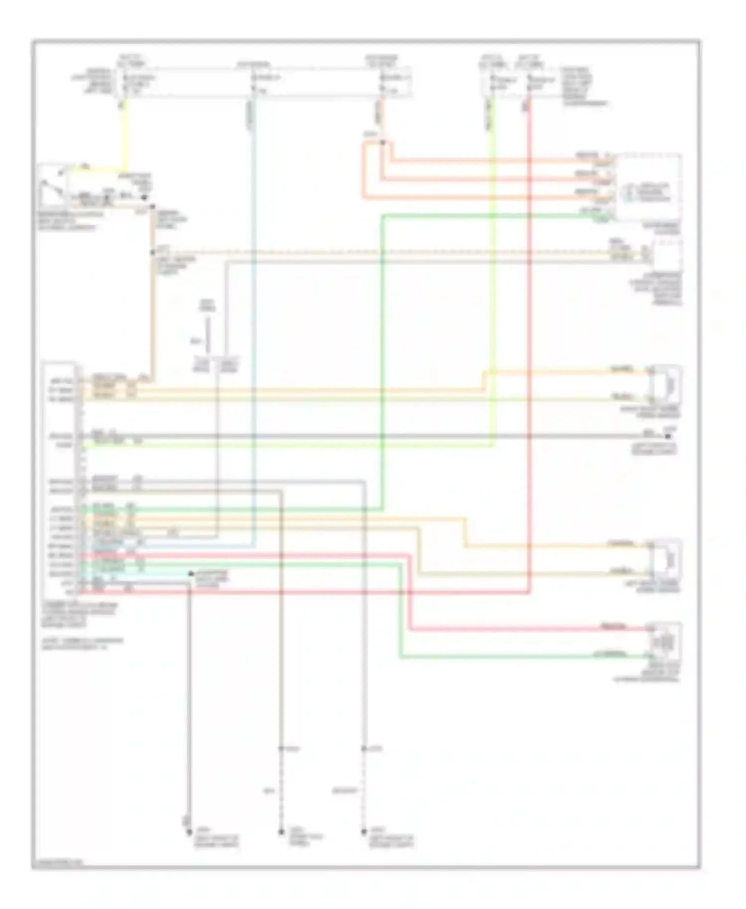 Wiring diagram fuse 14 for Ford Explorer II (1994-2003) (1 of 5)