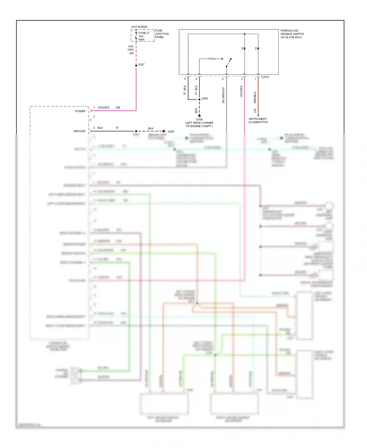 Ford Explorer II (1994-2003) ground wiring diagram  (6 of 9)